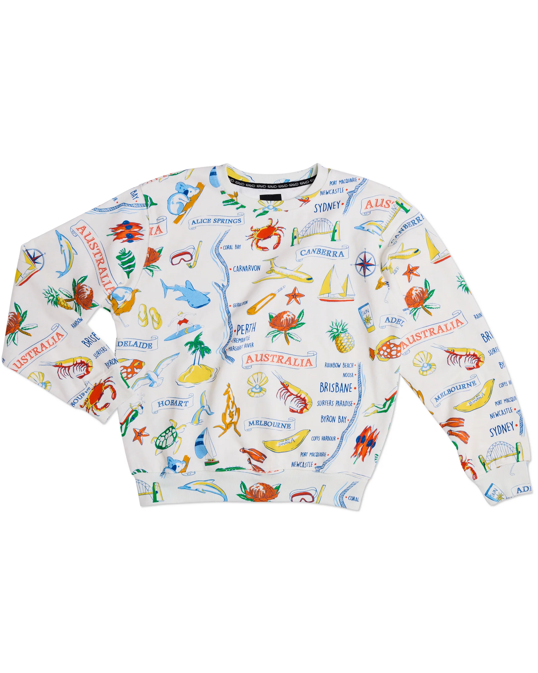Aussie Road Trip Adult Organic Cotton Sweater - Image 8