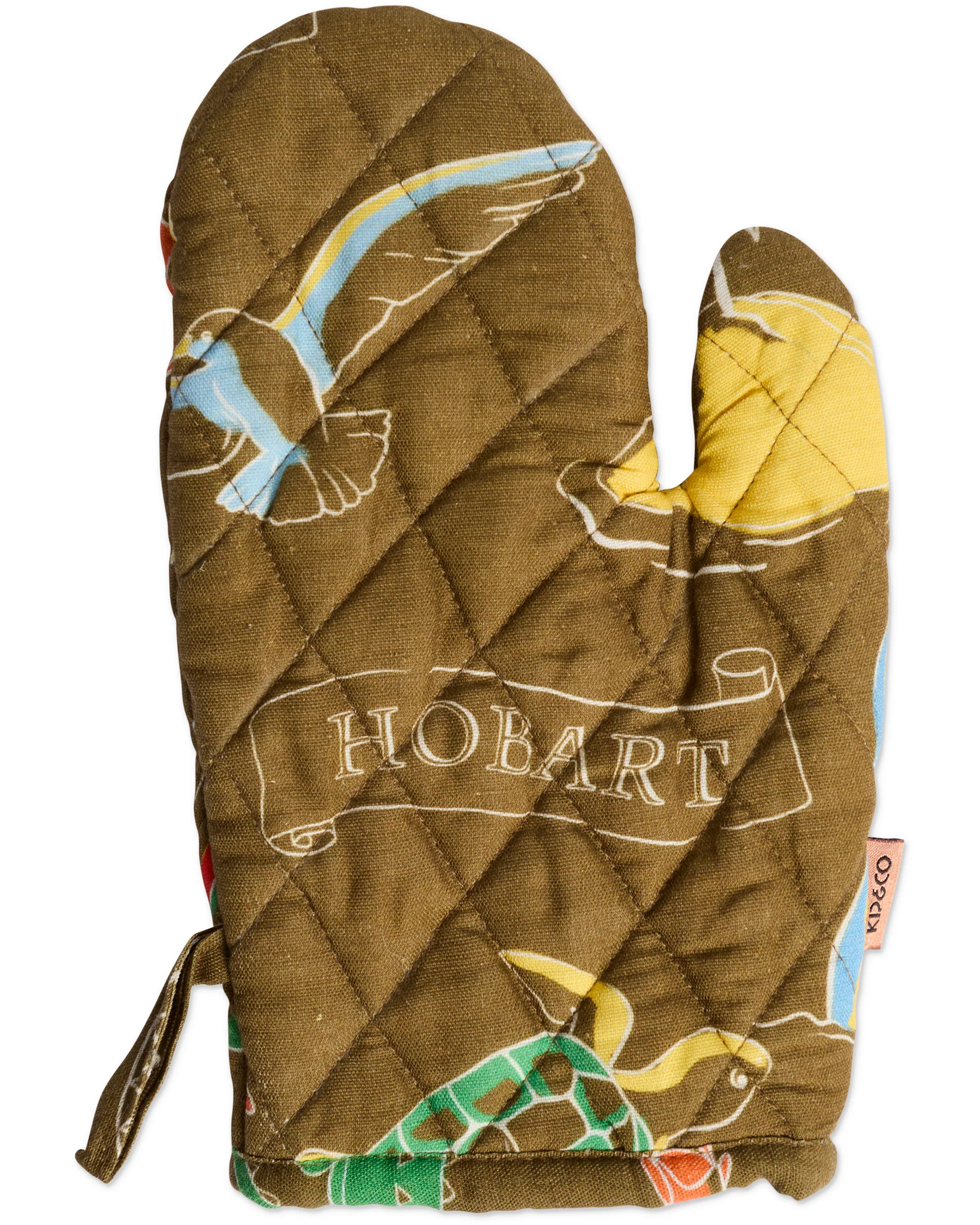 Aussie Road Trip Green Oven Mitt