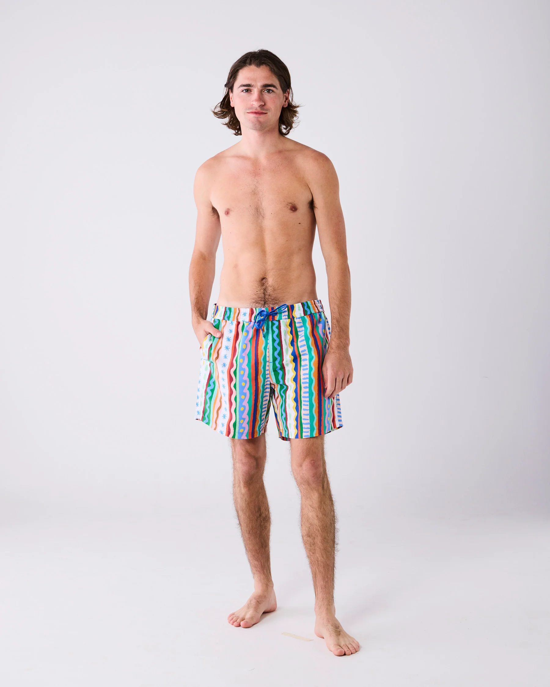 Beach Patterns Men's Boardies - Image 2