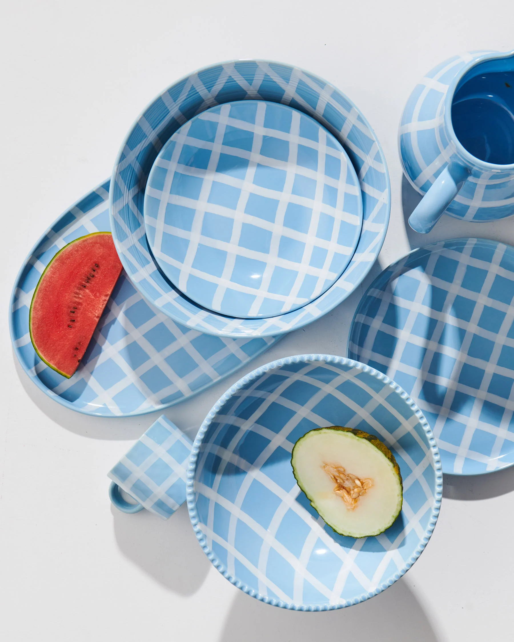 Blue Bird Tartan Bowl 2P Set - Image 6