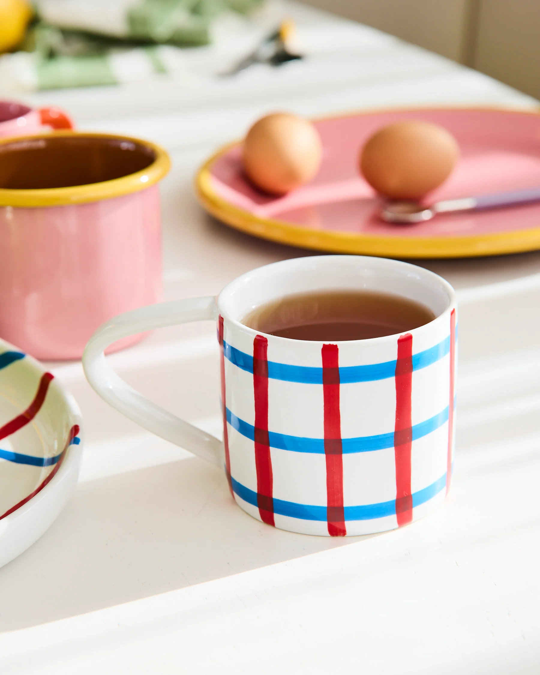 Bon Appetit Tartan Mug 2P Set - Image 3
