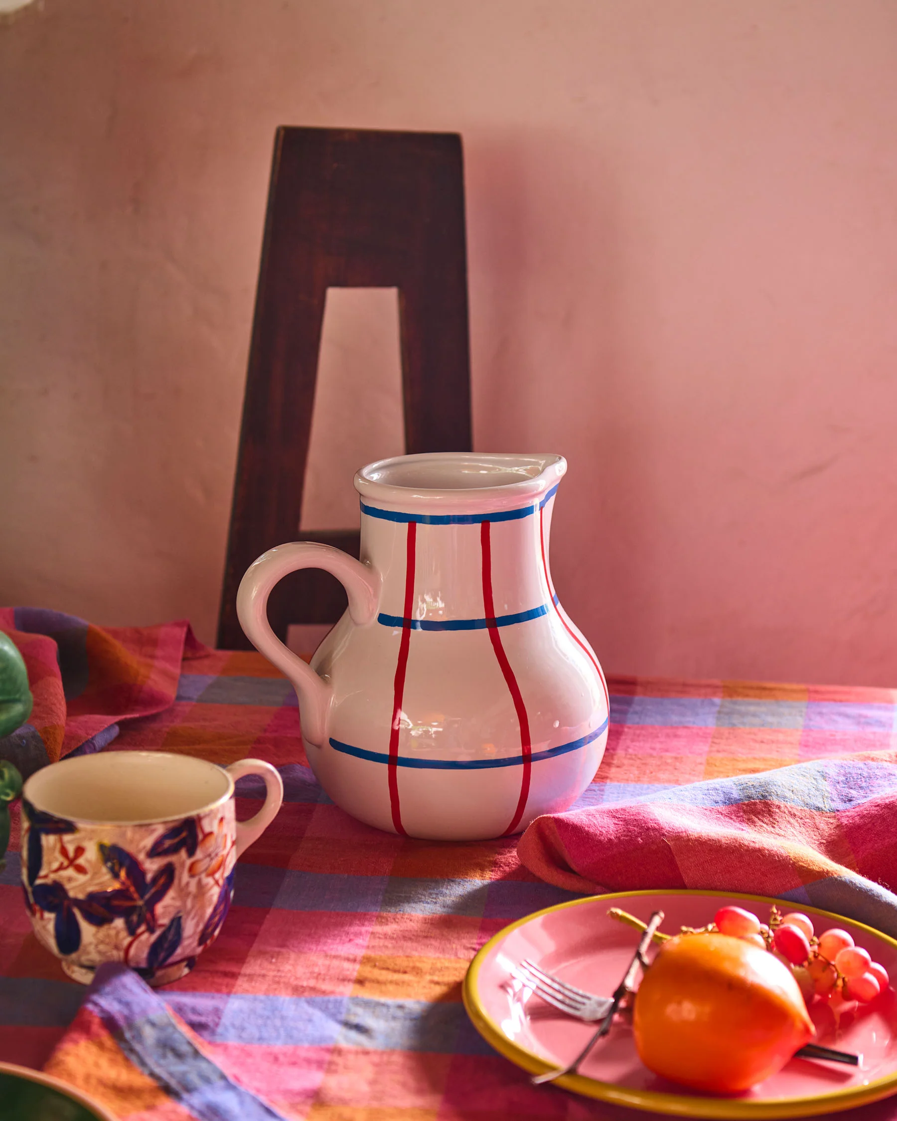 Bon Appetit Tartan Water Jug - Image 2