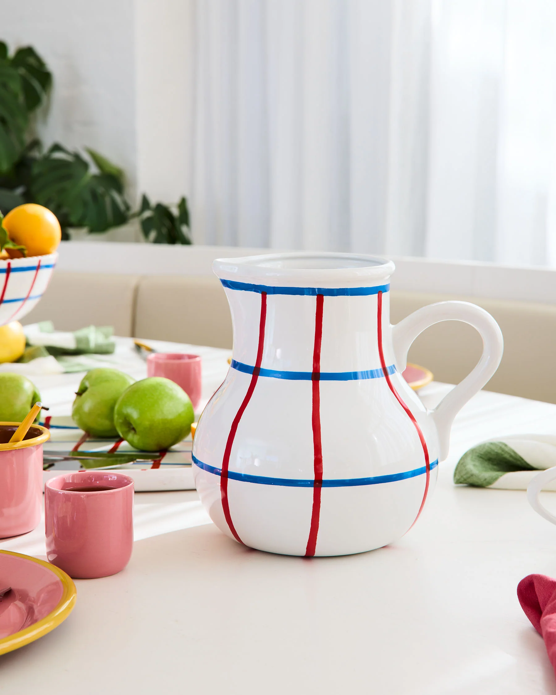 Bon Appetit Tartan Water Jug - Image 3