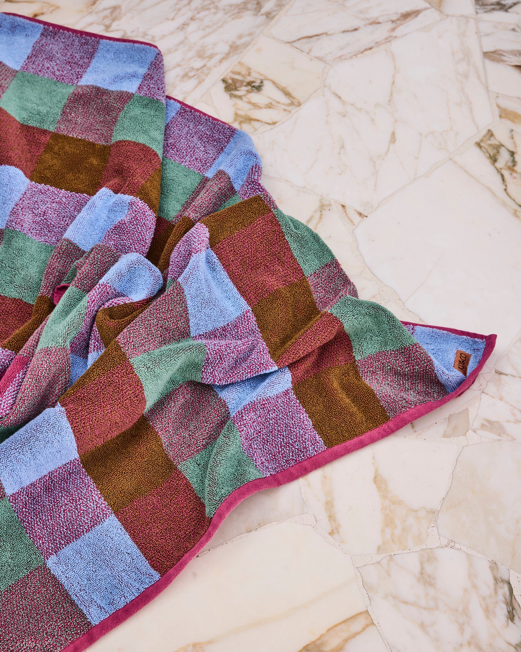 Bondi Tartan Terry Bath Towel - Image 4