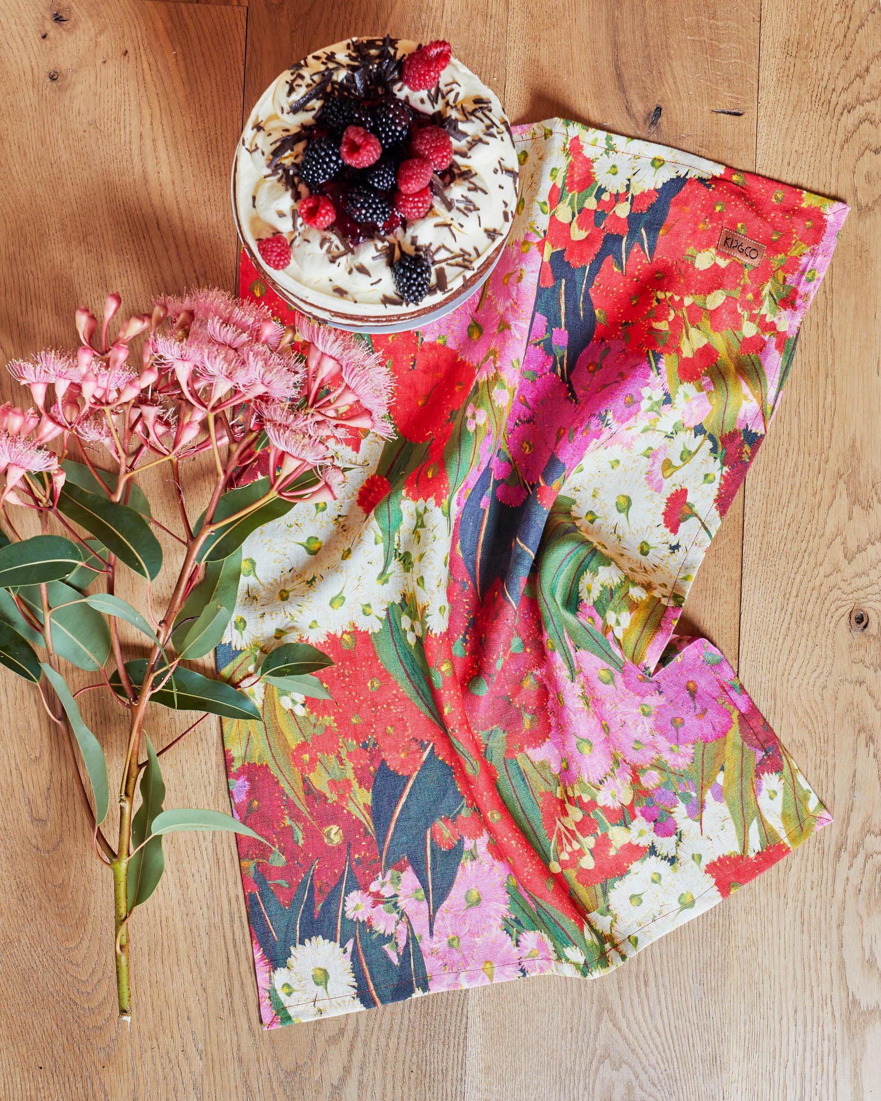 Australian Bush Blossom Tea Towel - Image 2