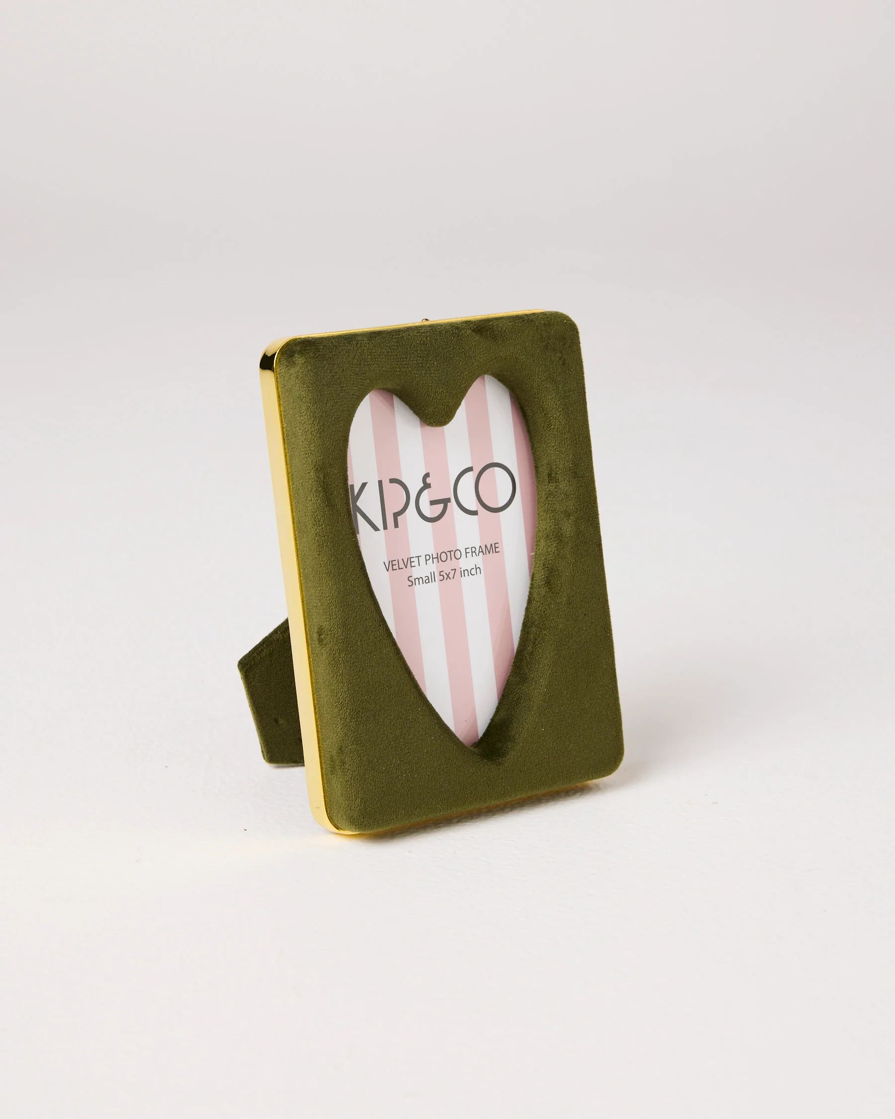 Campsite Heart Velvet Photo Frame - Image 2