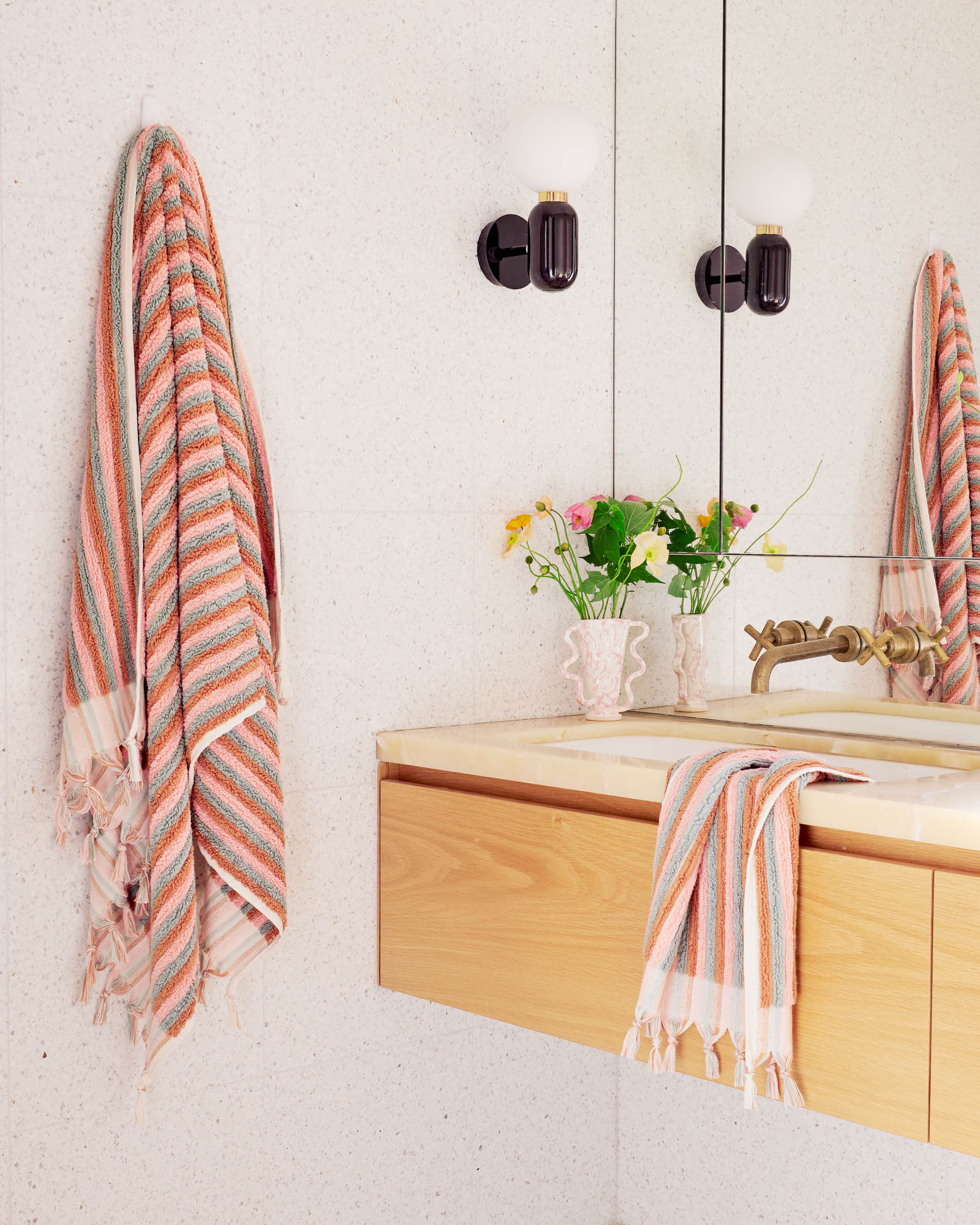 Candy Lane Fine Lines Turkish Bath Towel - Image 3