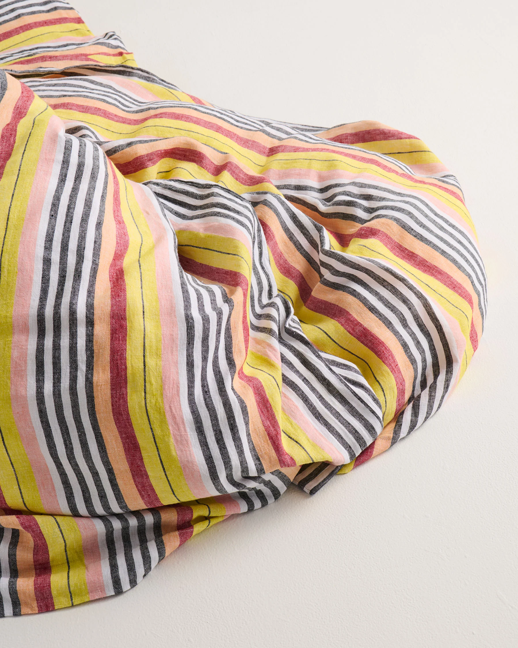 Casablanca Stripe Linen Quilt Cover - Image 8