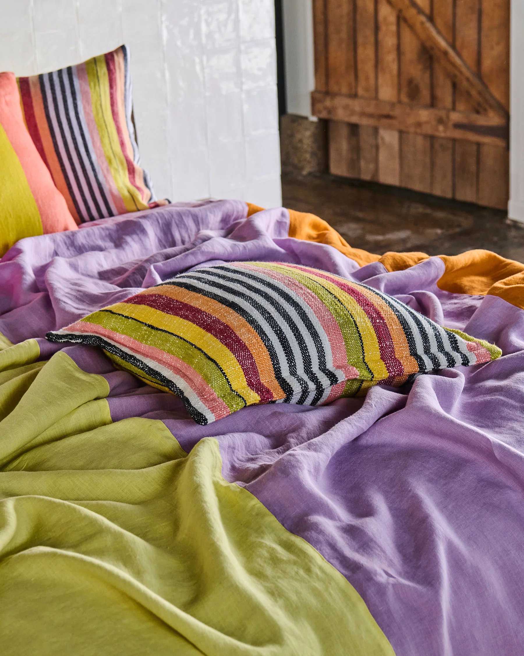 Casablanca Stripe Woven Cushion - Image 2