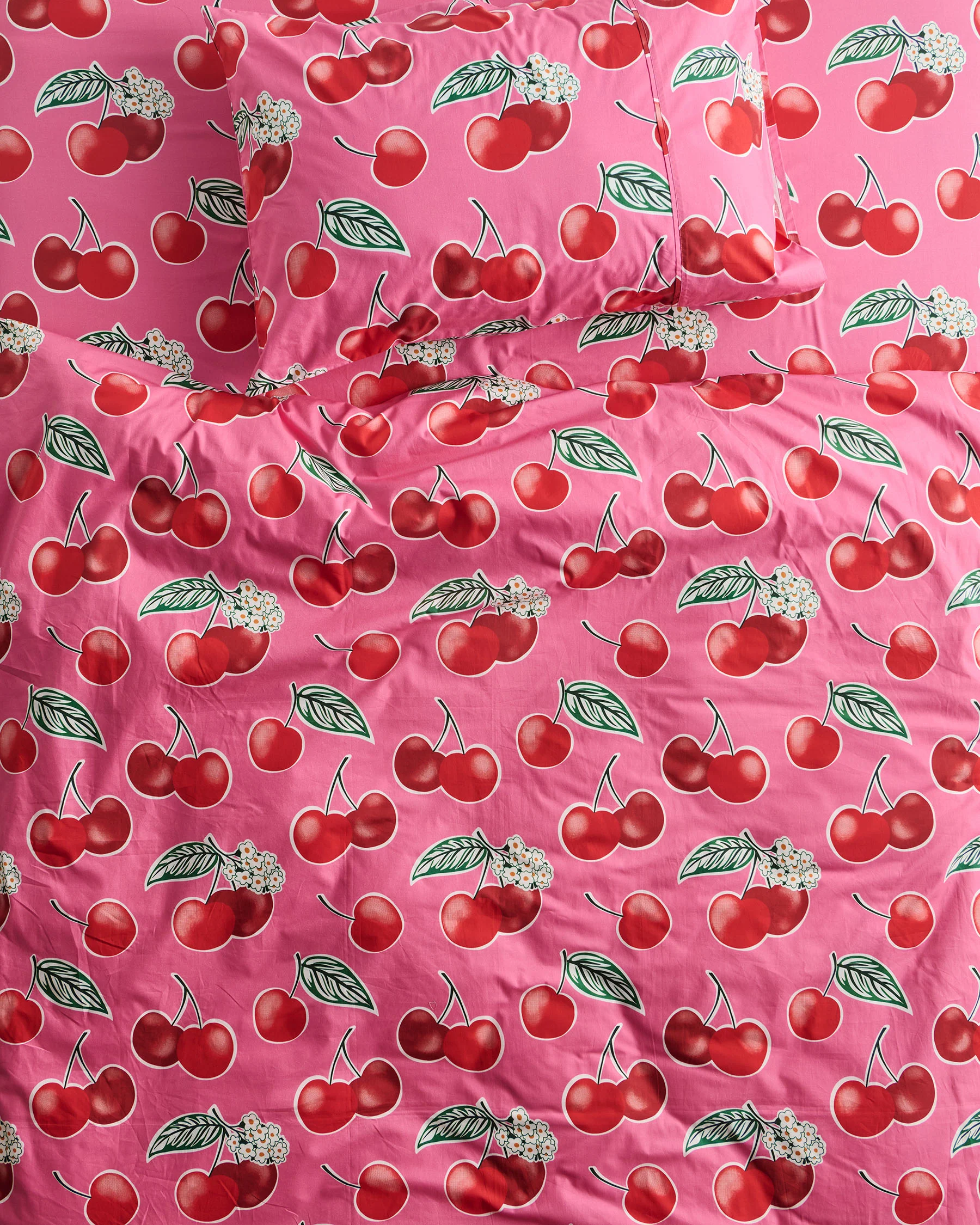 Cherry Blossom Organic Cotton Pillowcase - Image 3