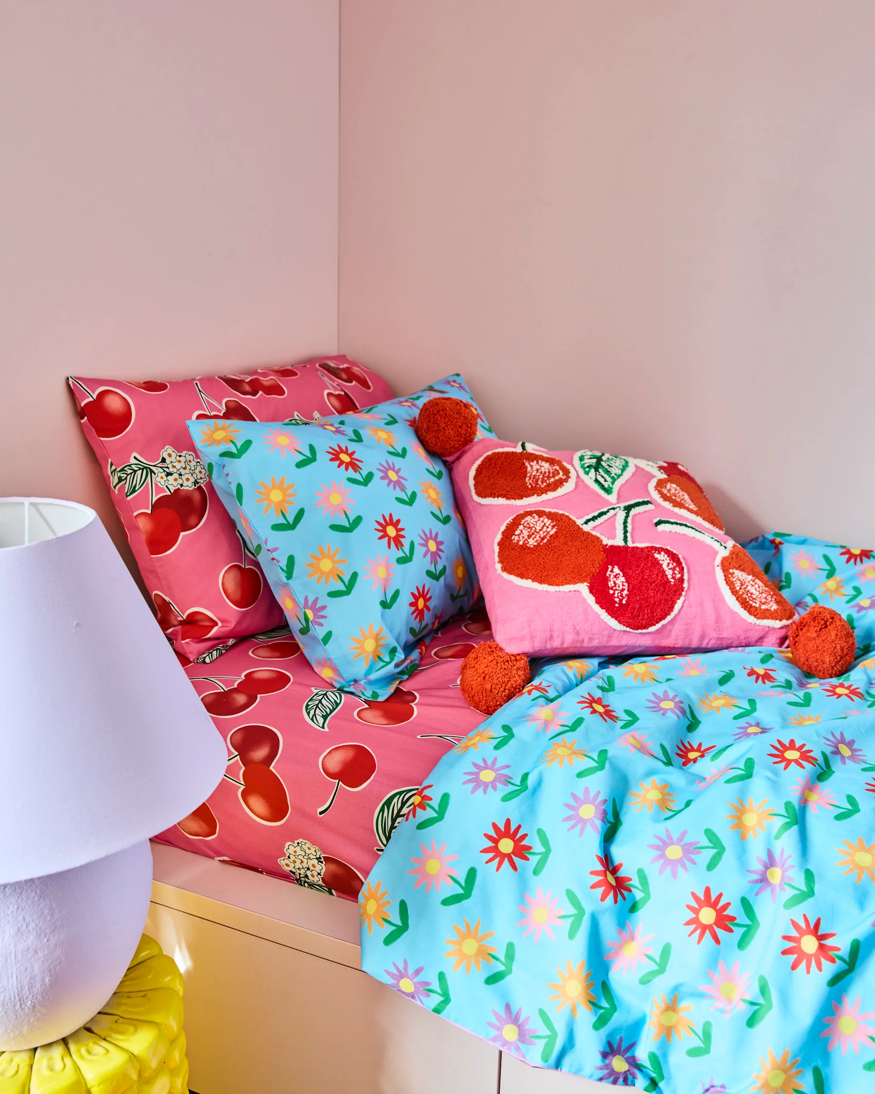 Cherry Blossom Organic Cotton Pillowcase - Image 5