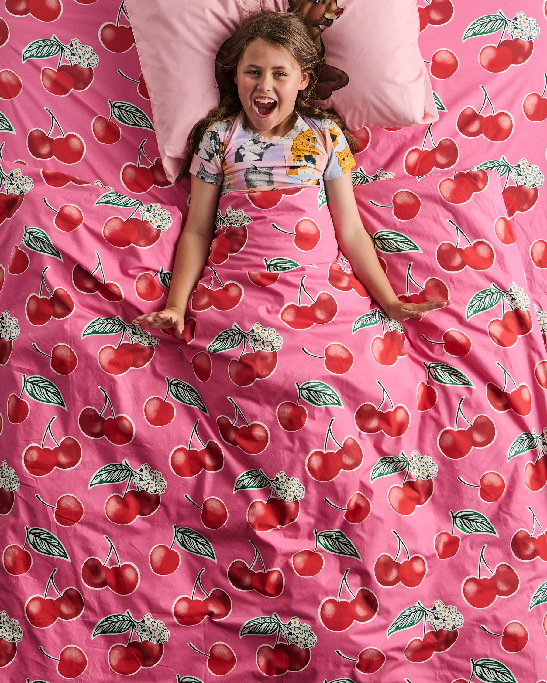 Cherry Blossom Organic Cotton Quilt Cover - Image 2
