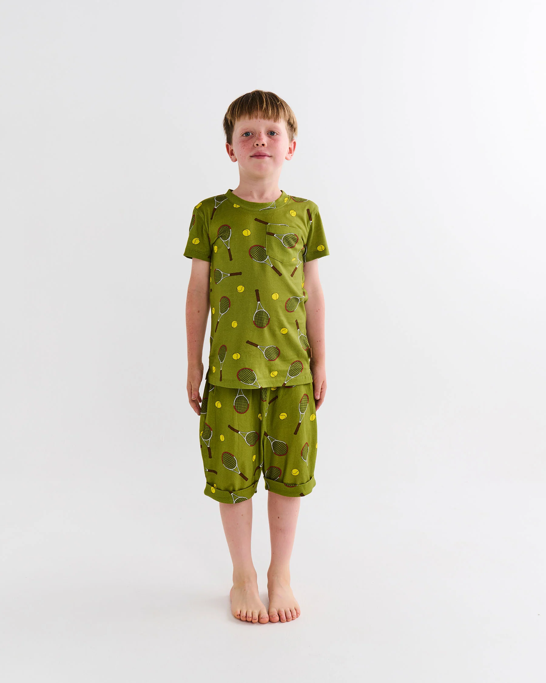 Deuce Kids Organic Cotton Short Sleeve Tee & Short Pyjama Set