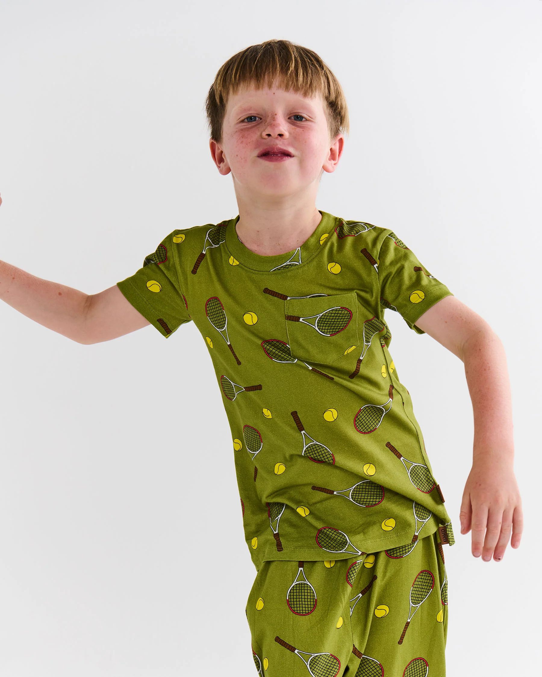 Deuce Kids Organic Cotton Short Sleeve Tee & Short Pyjama Set - Image 4