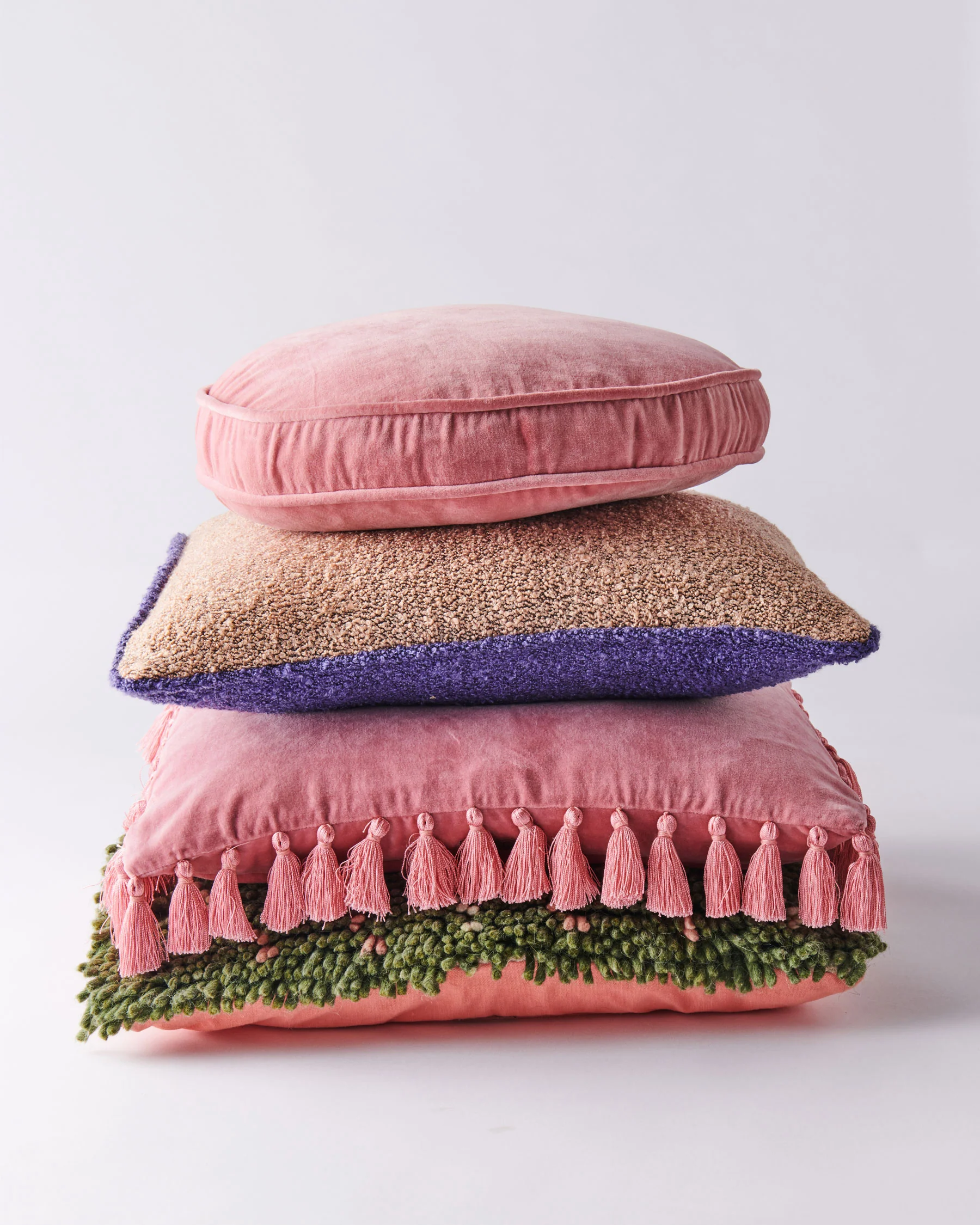 Dusty Rose Velvet Pea Cushion - Image 12