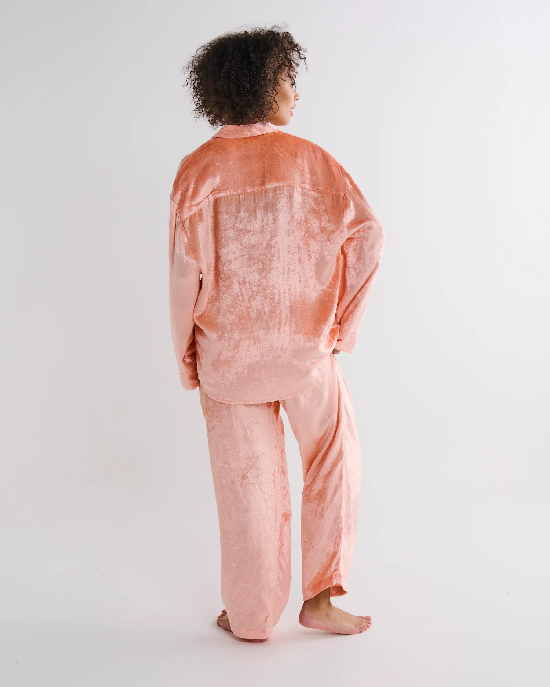 Fairy Floss Crush Adult Velvet Long Sleeve Shirt & Pant Pyjama Set - Image 8