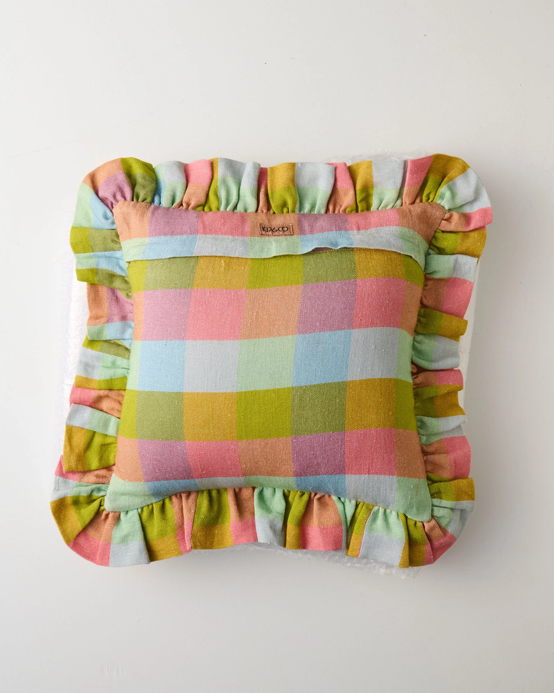 Florida Tartan Frill Upholstery Cushion - Image 8