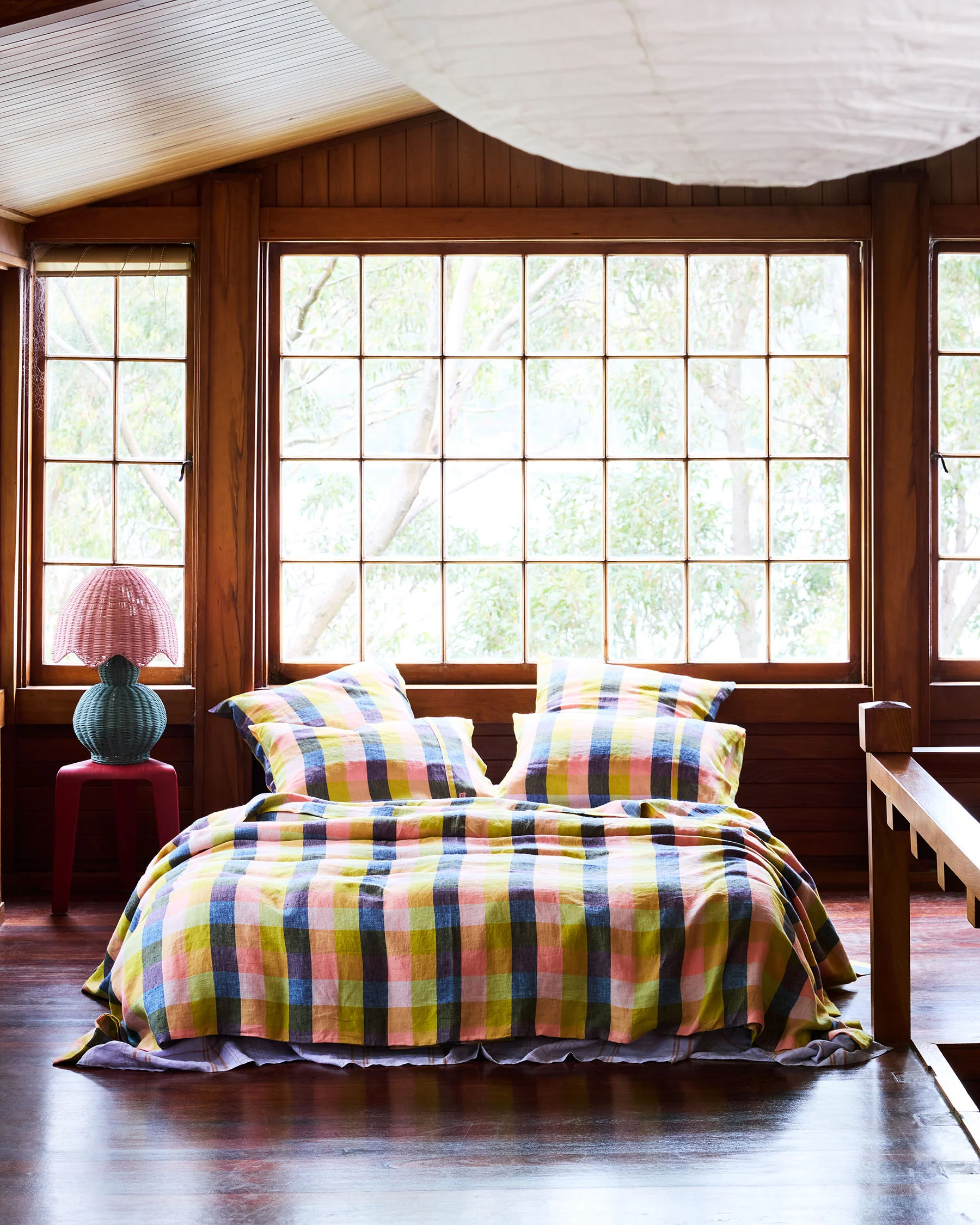 Florida Tartan Linen European Pillowcases - Image 4