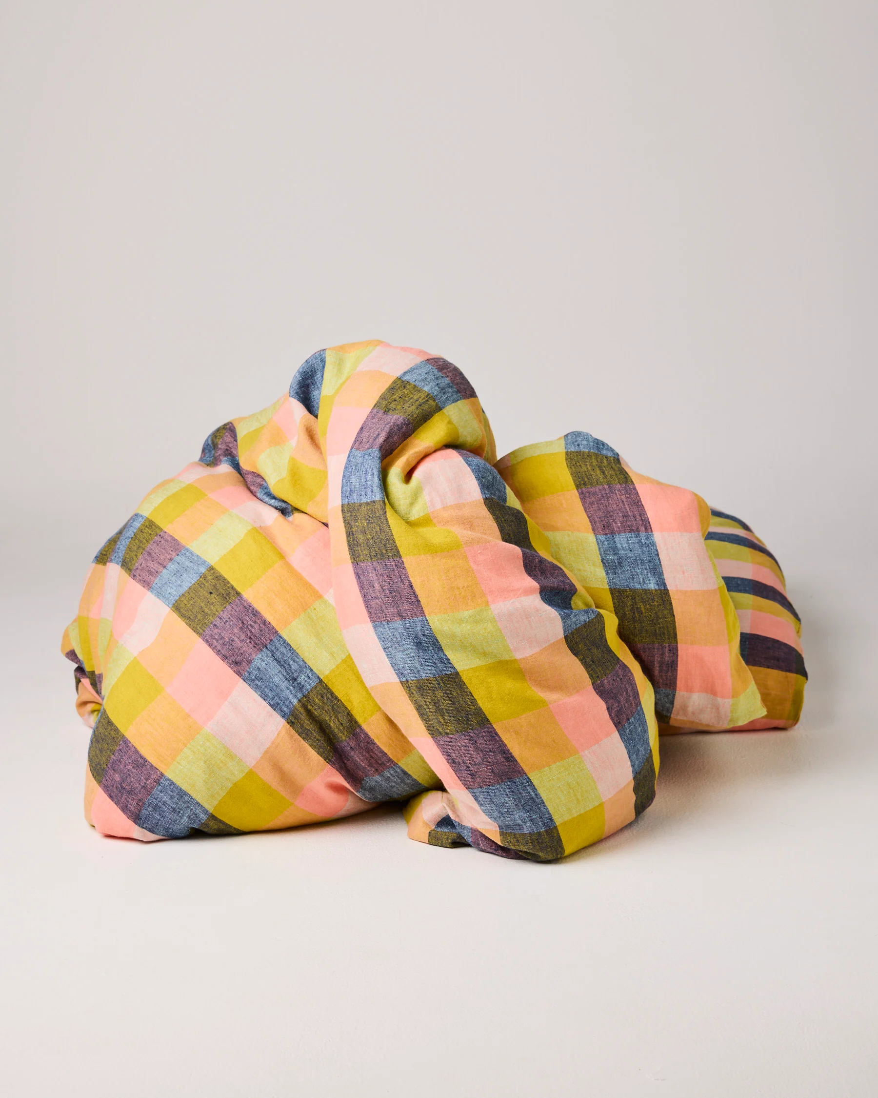 Florida Tartan Linen Quilt Cover - Image 7