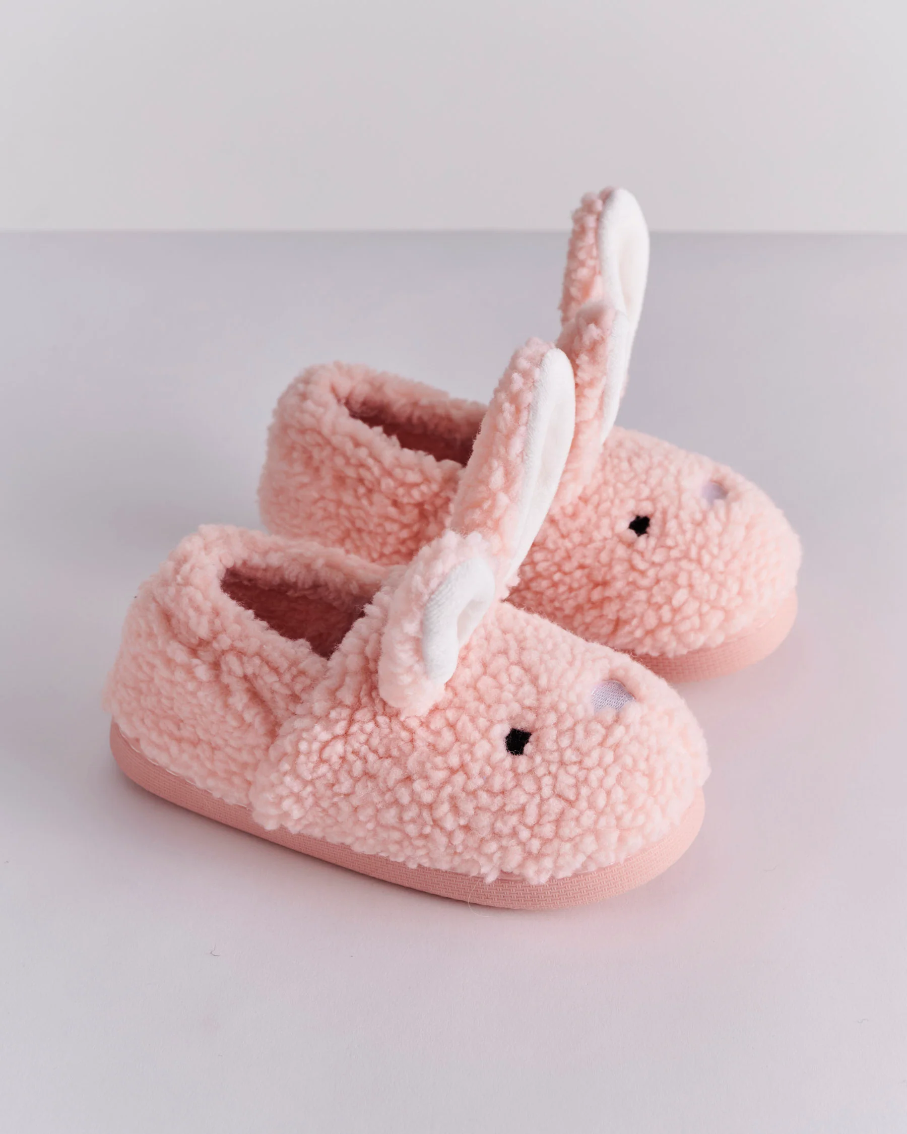 Fluffy Bunny Sherpa Kids Slippers - Image 4