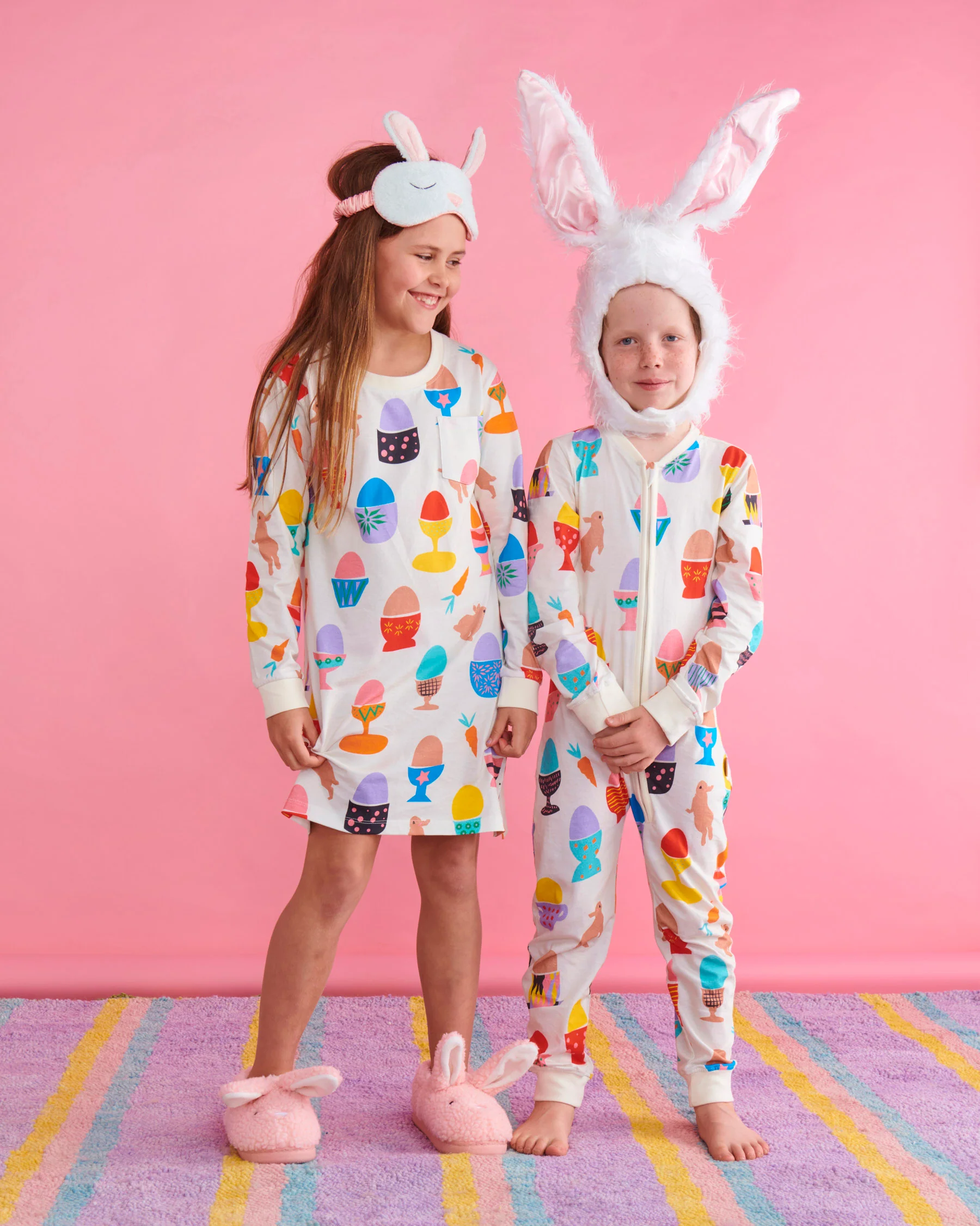 Fluffy Bunny Sherpa Kids Slippers - Image 5