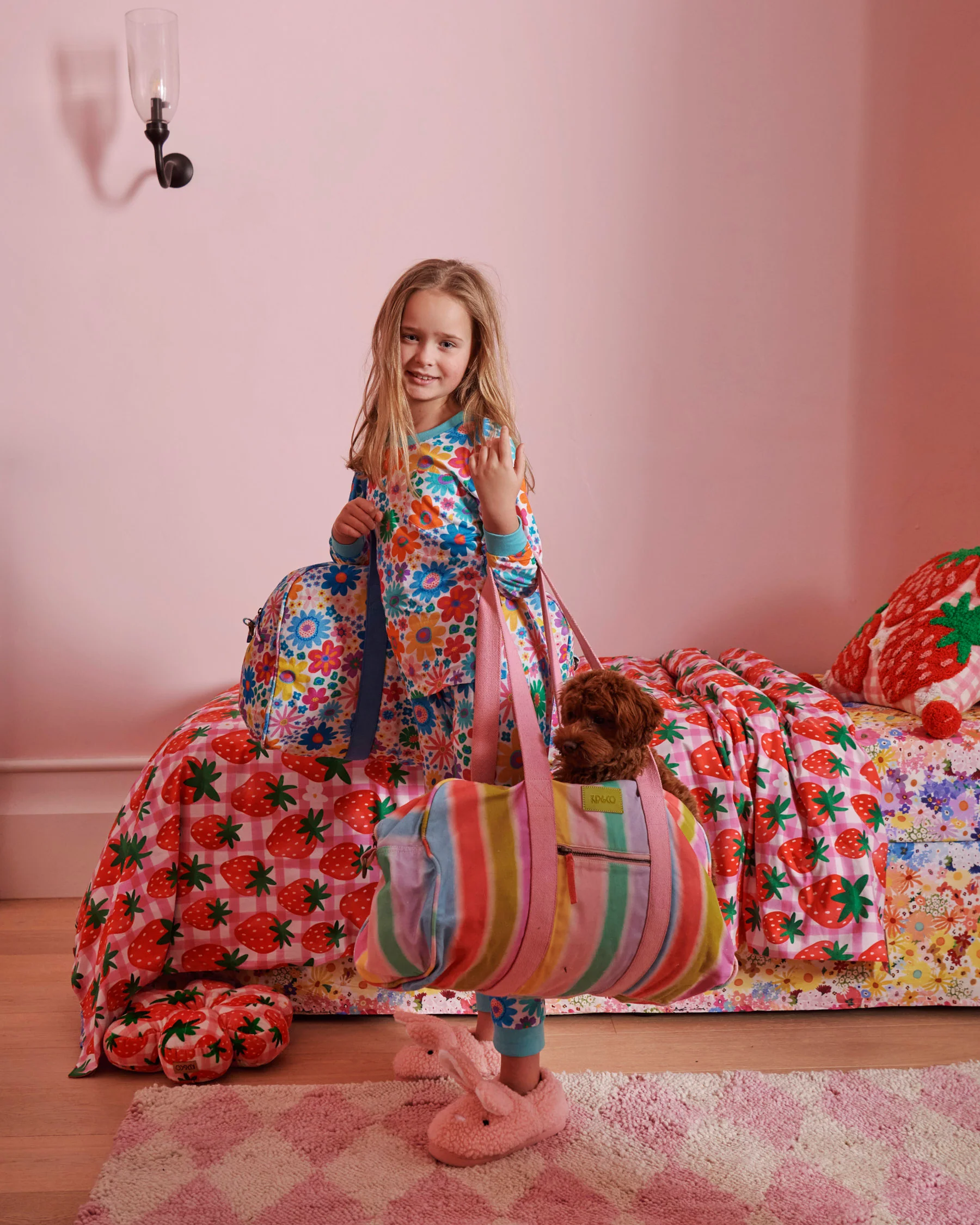 Fluffy Bunny Sherpa Kids Slippers - Image 9