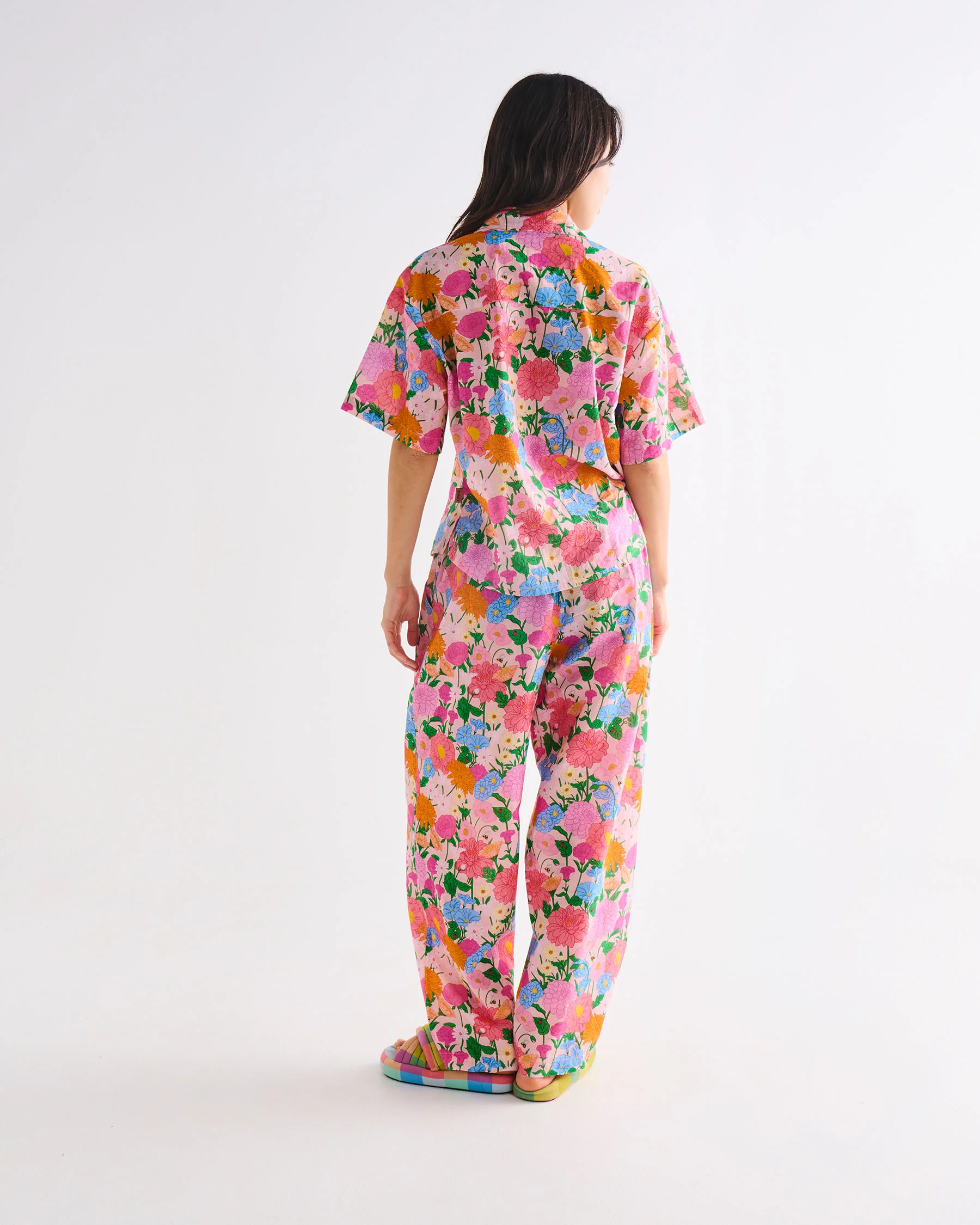 Follow The Sun Adult Organic Cotton Short Sleeve Shirt & Pant Pyjama Set - Image 5
