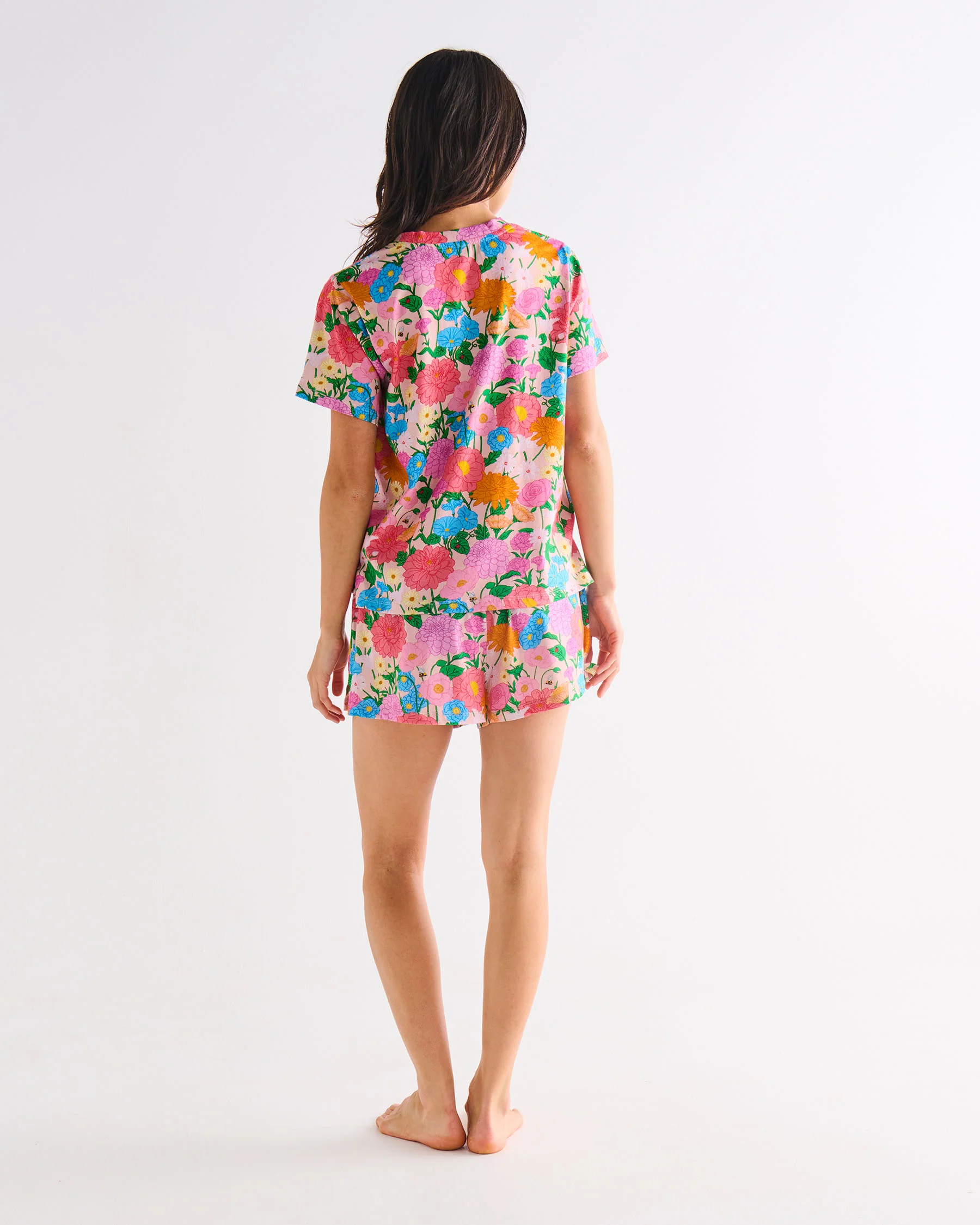 Follow The Sun Adult Organic Cotton Short Sleeve T-Shirt & Shorts Pyjama Set - Image 5