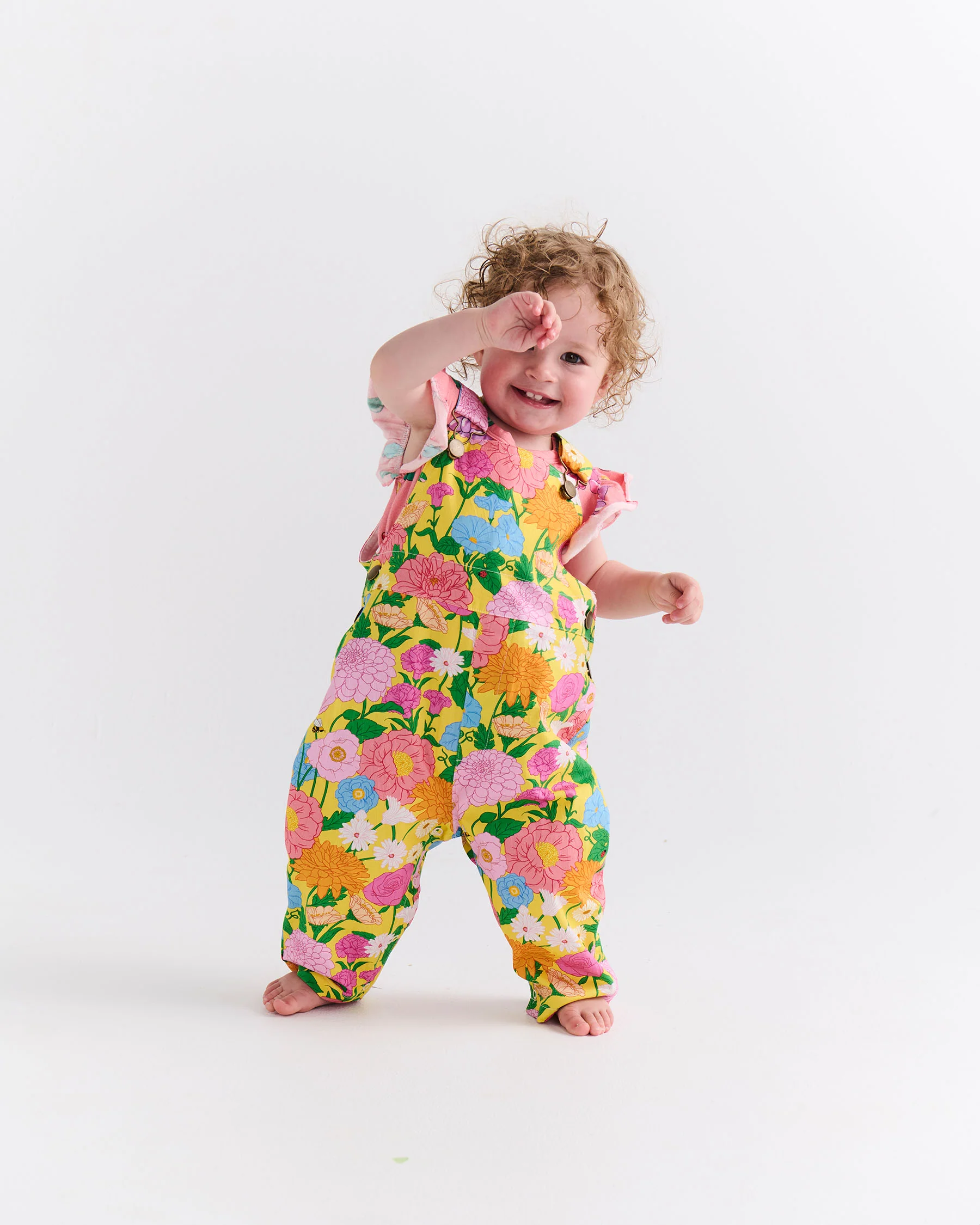 Follow The Sun Baby Cotton Drill Overalls - Image 2
