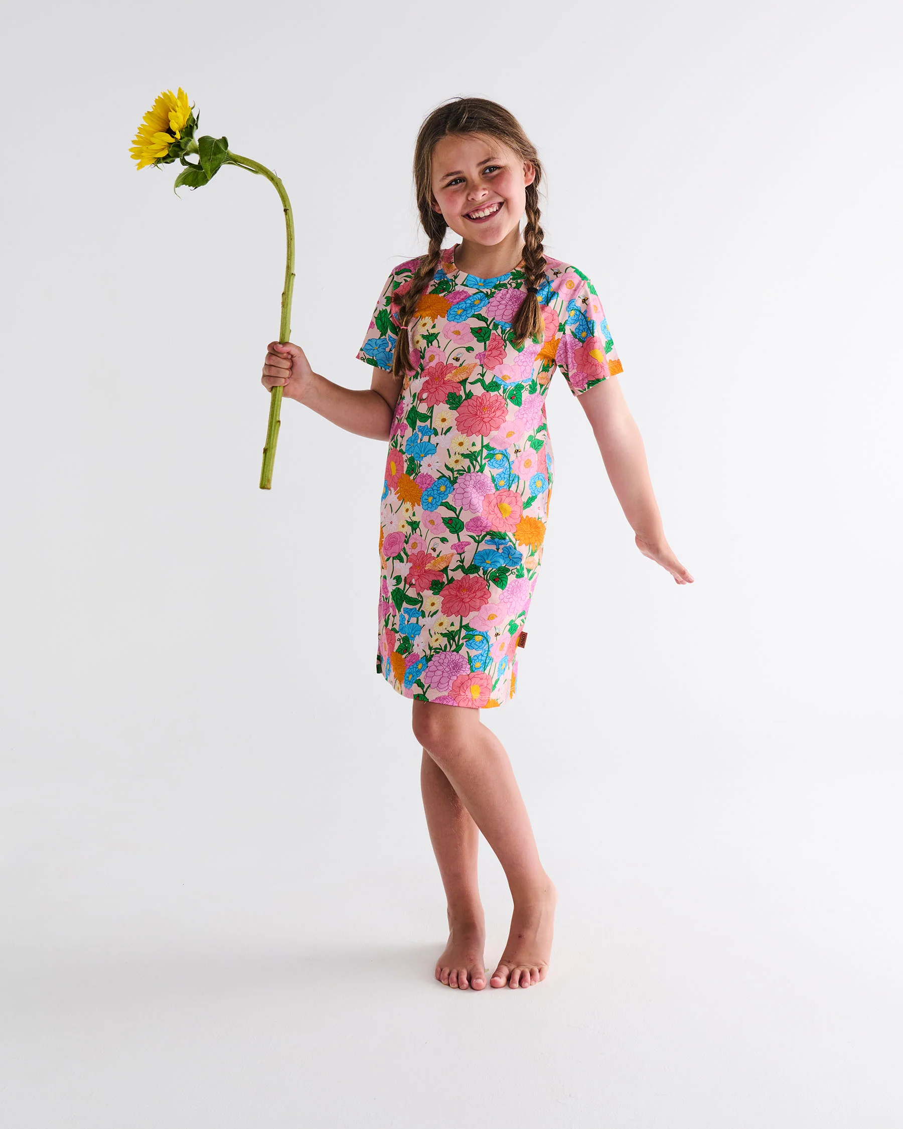 Follow The Sun Kids Organic Cotton Short Sleeve Nightie