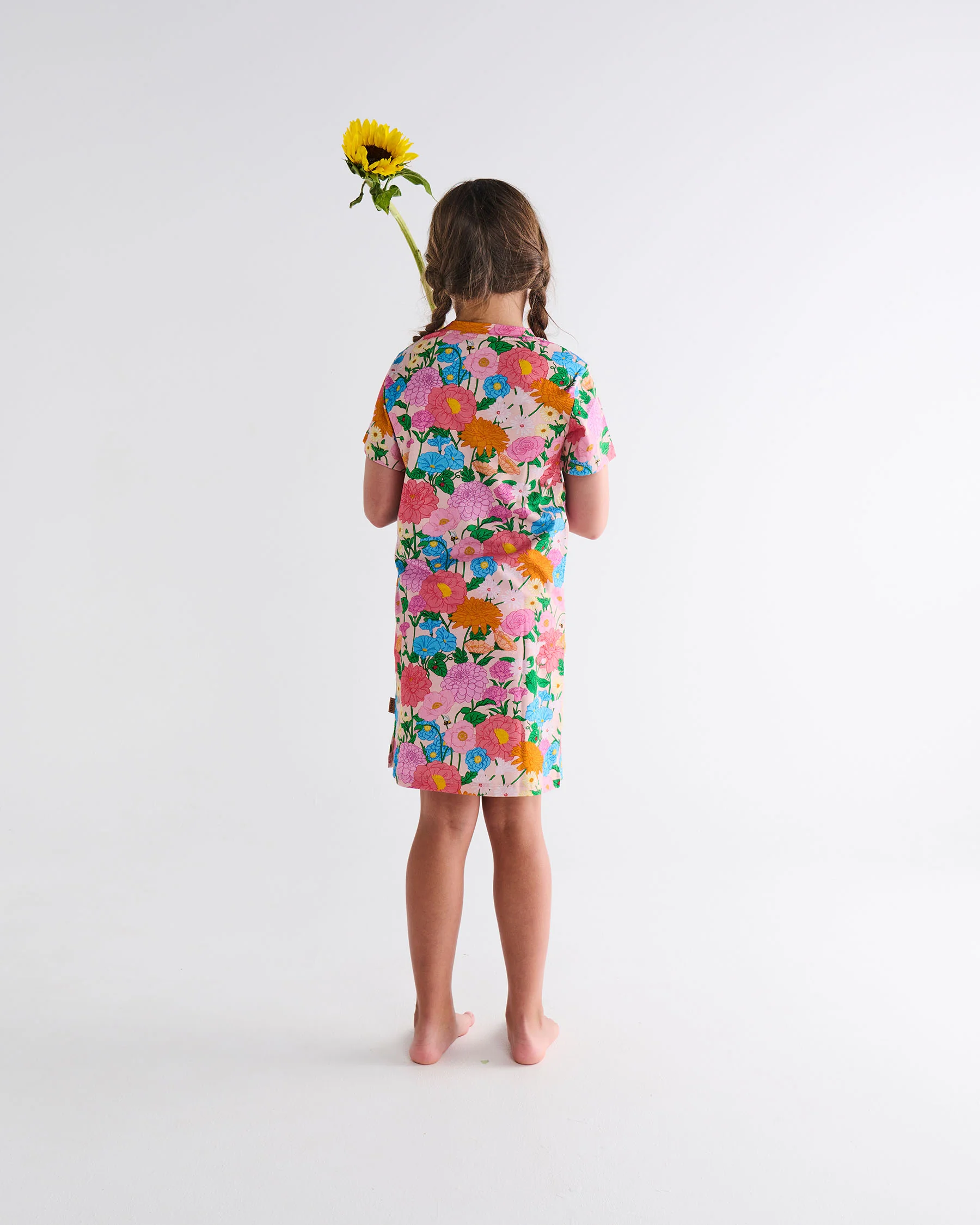 Follow The Sun Kids Organic Cotton Short Sleeve Nightie - Image 5