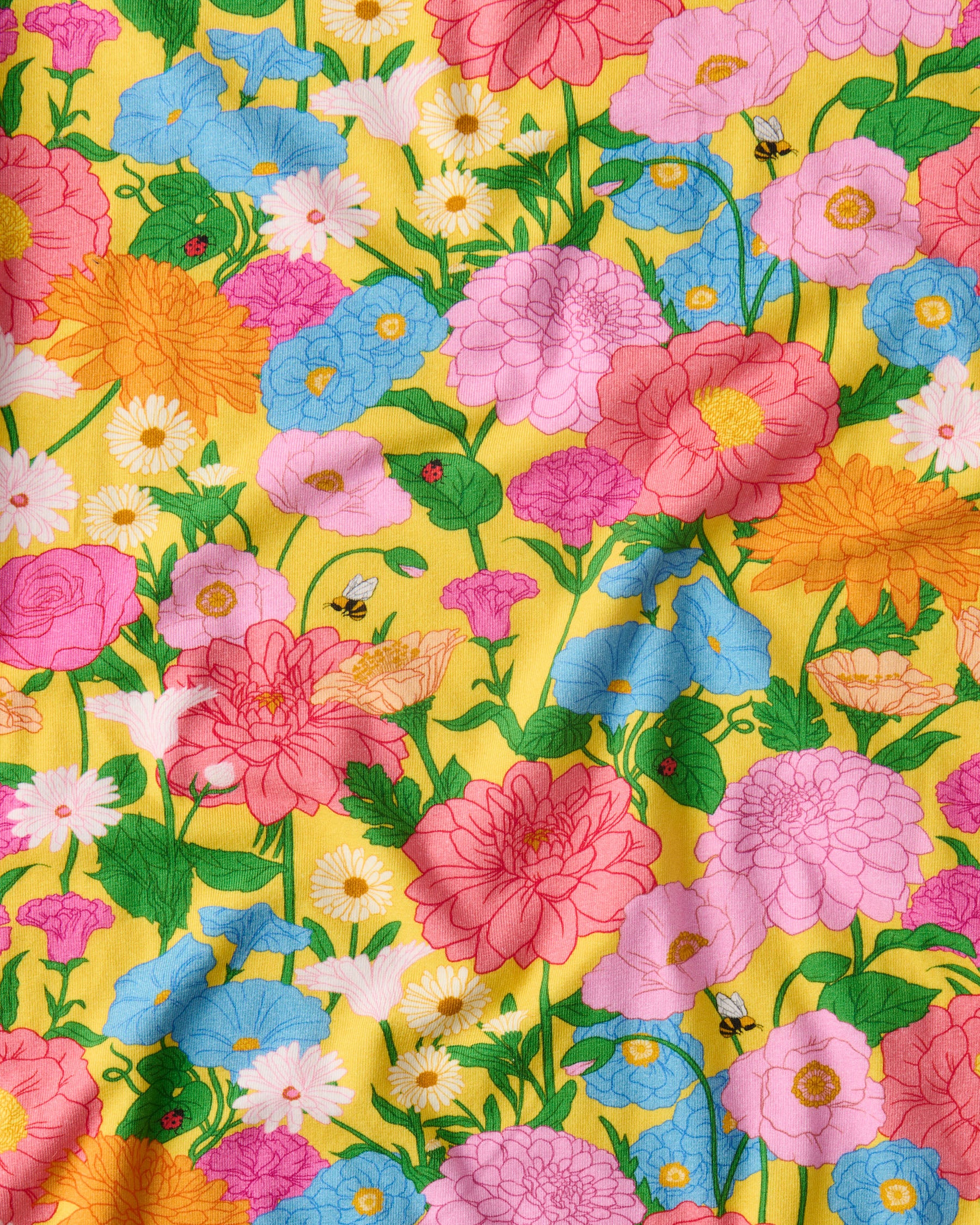 Follow The Sun Yellow Organic Short Sleeve Frill Romper - Image 6