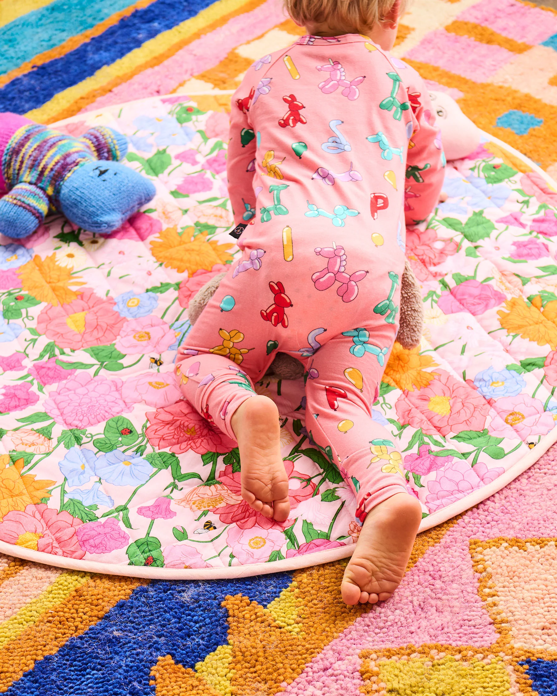 Follow The Sun Yellow Quilted Baby Play Mat - Image 2
