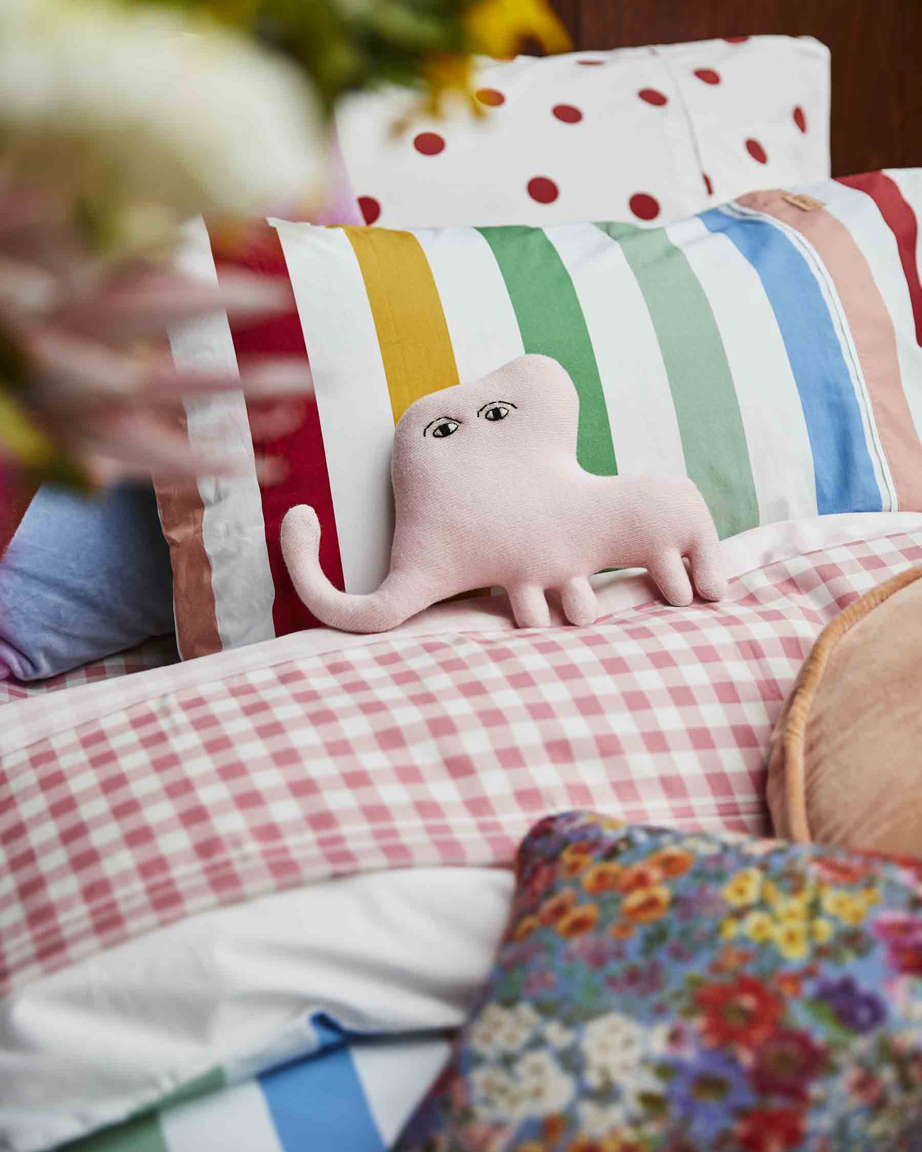 Gingham Candy Organic Cotton Flat Sheet (US) - Image 4