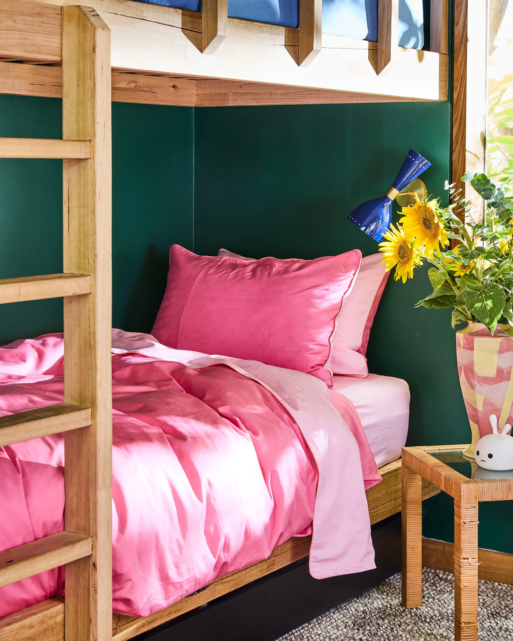 Glow In Pink Bamboo Cotton Quilt Cover - Image 4