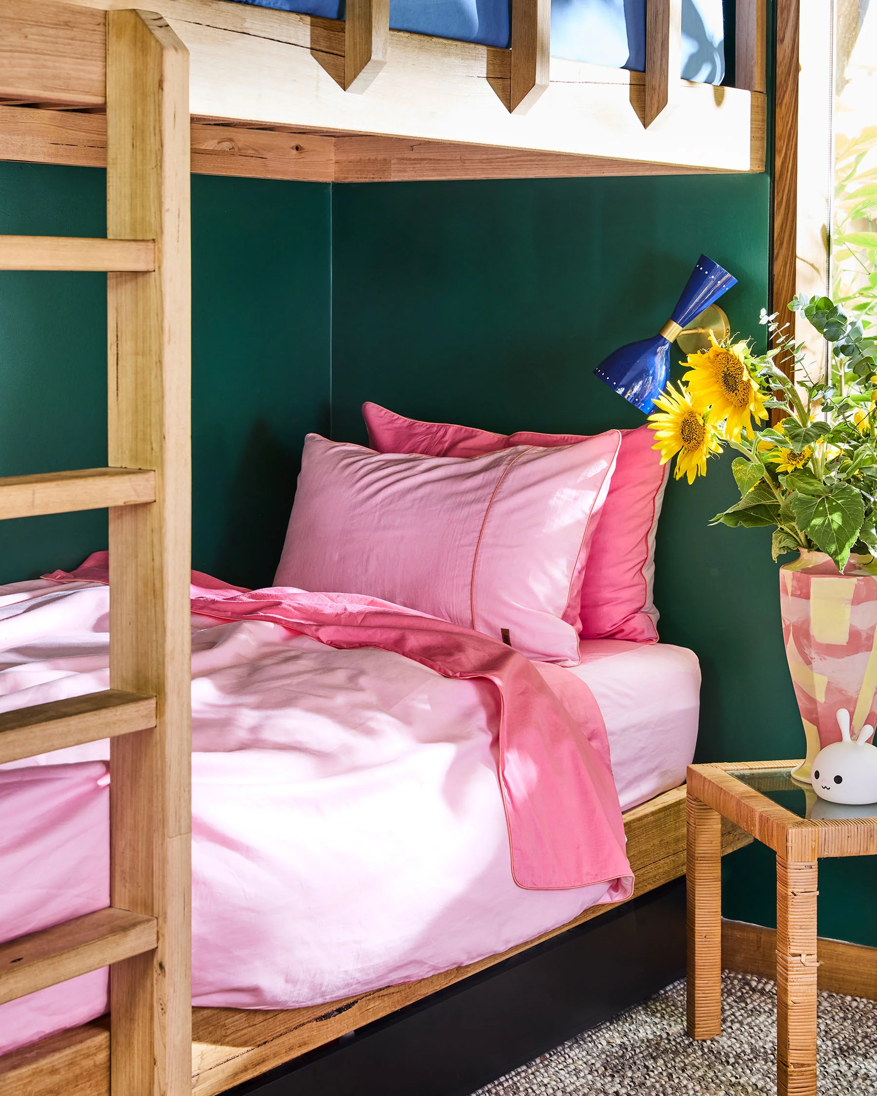 Glow In Pink Bamboo Cotton Quilt Cover - Image 5