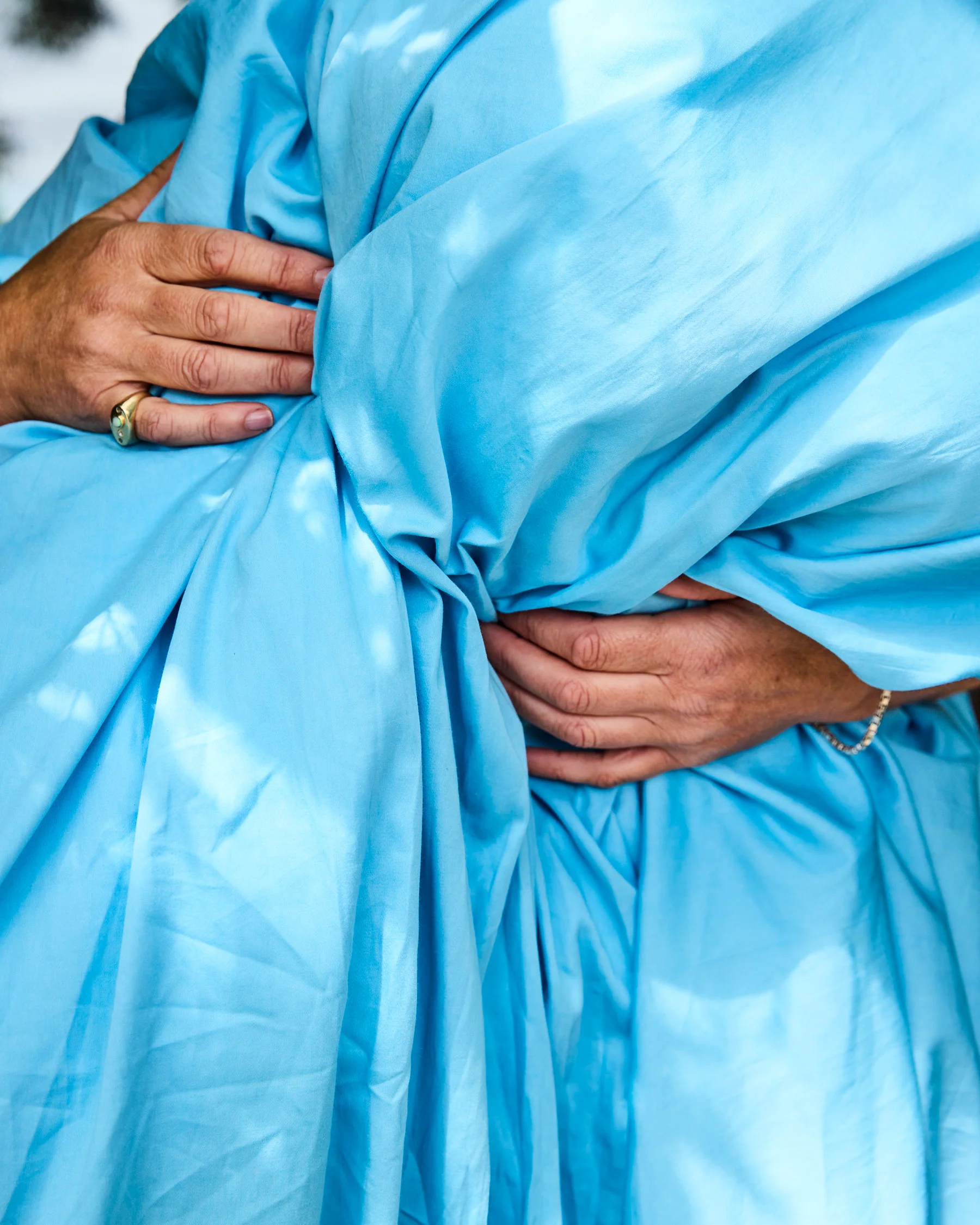 Glow In Sky Bamboo Cotton Fitted Sheet - Image 6