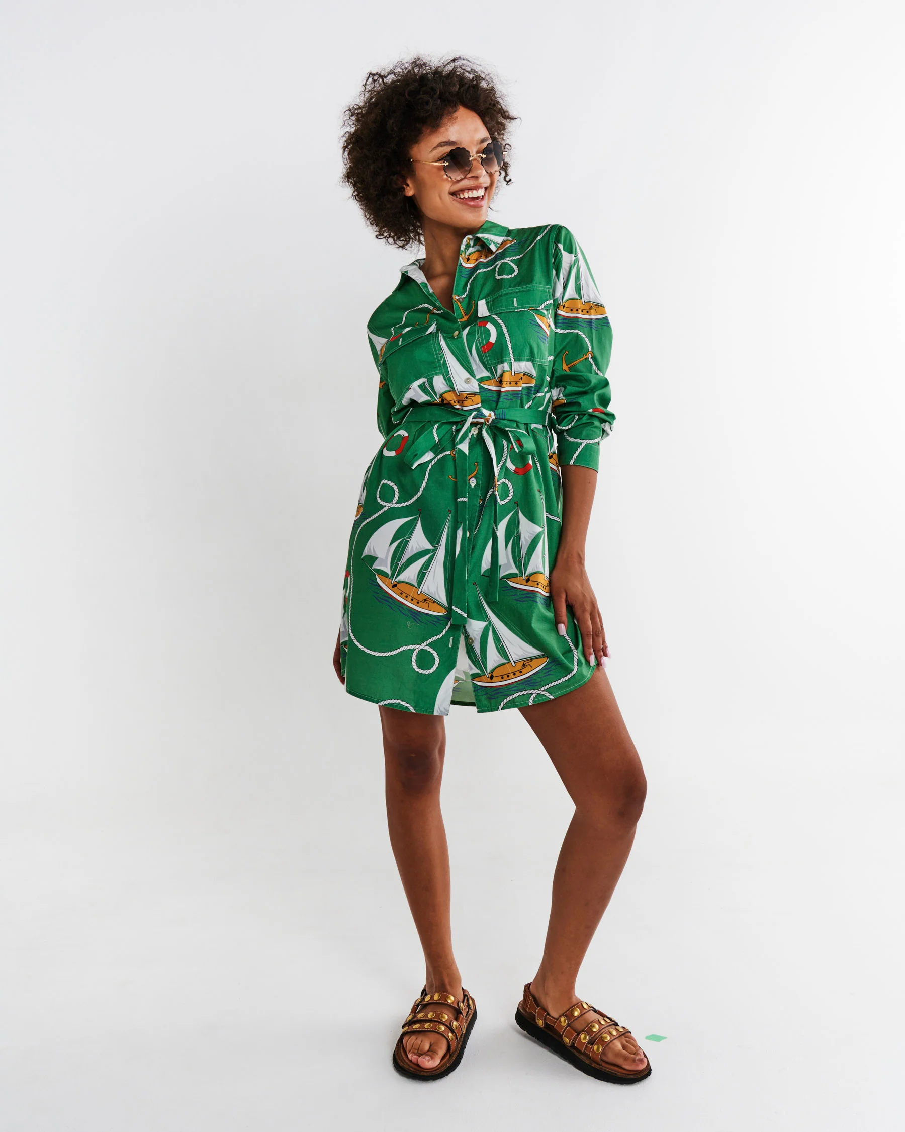 Hey Sailor Adult Sicilian Shirt Dress - Image 7