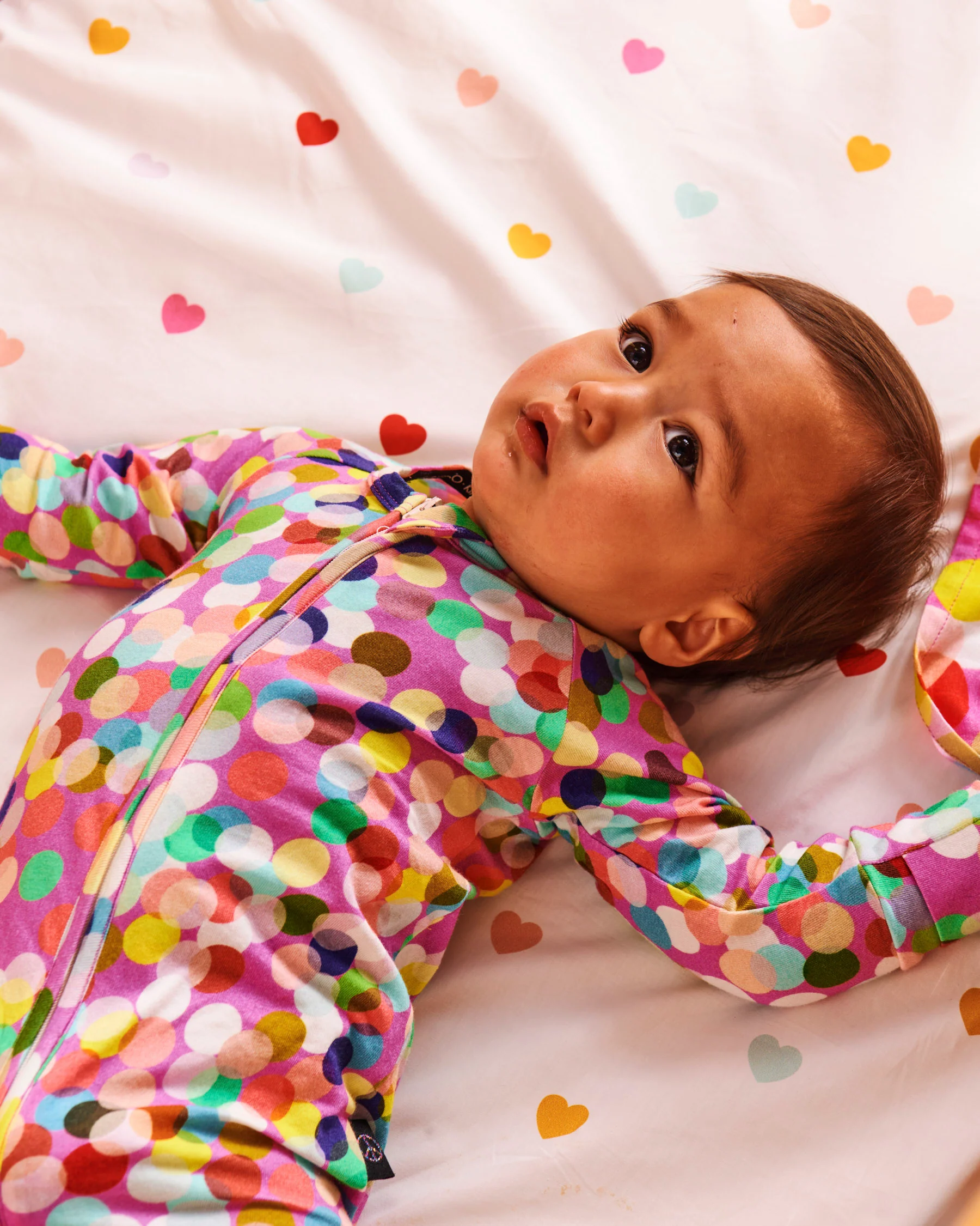 I Heart You Organic Cotton Baby Fitted Sheet - Image 5