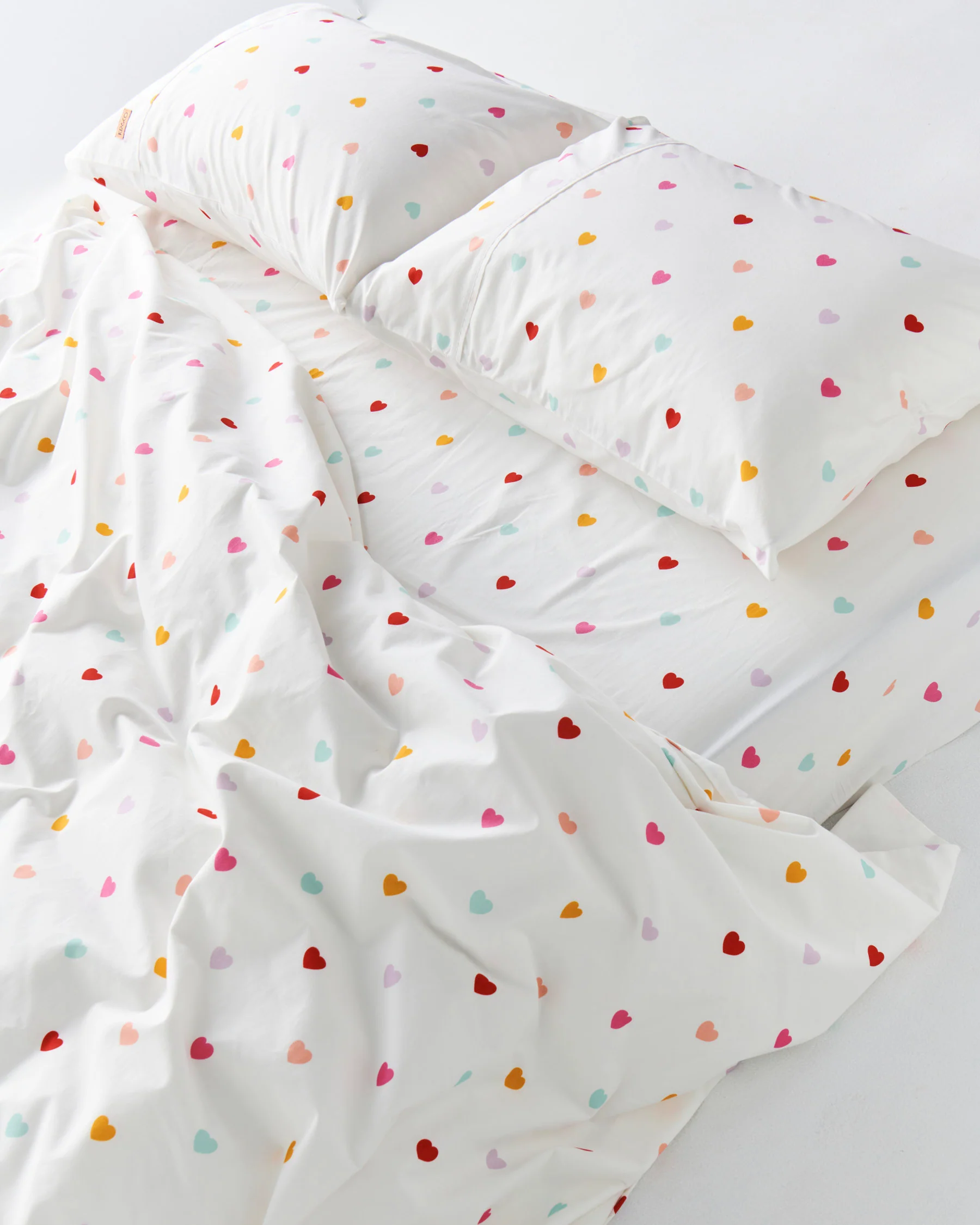 I Heart You Organic Cotton Fitted Sheet - Image 2