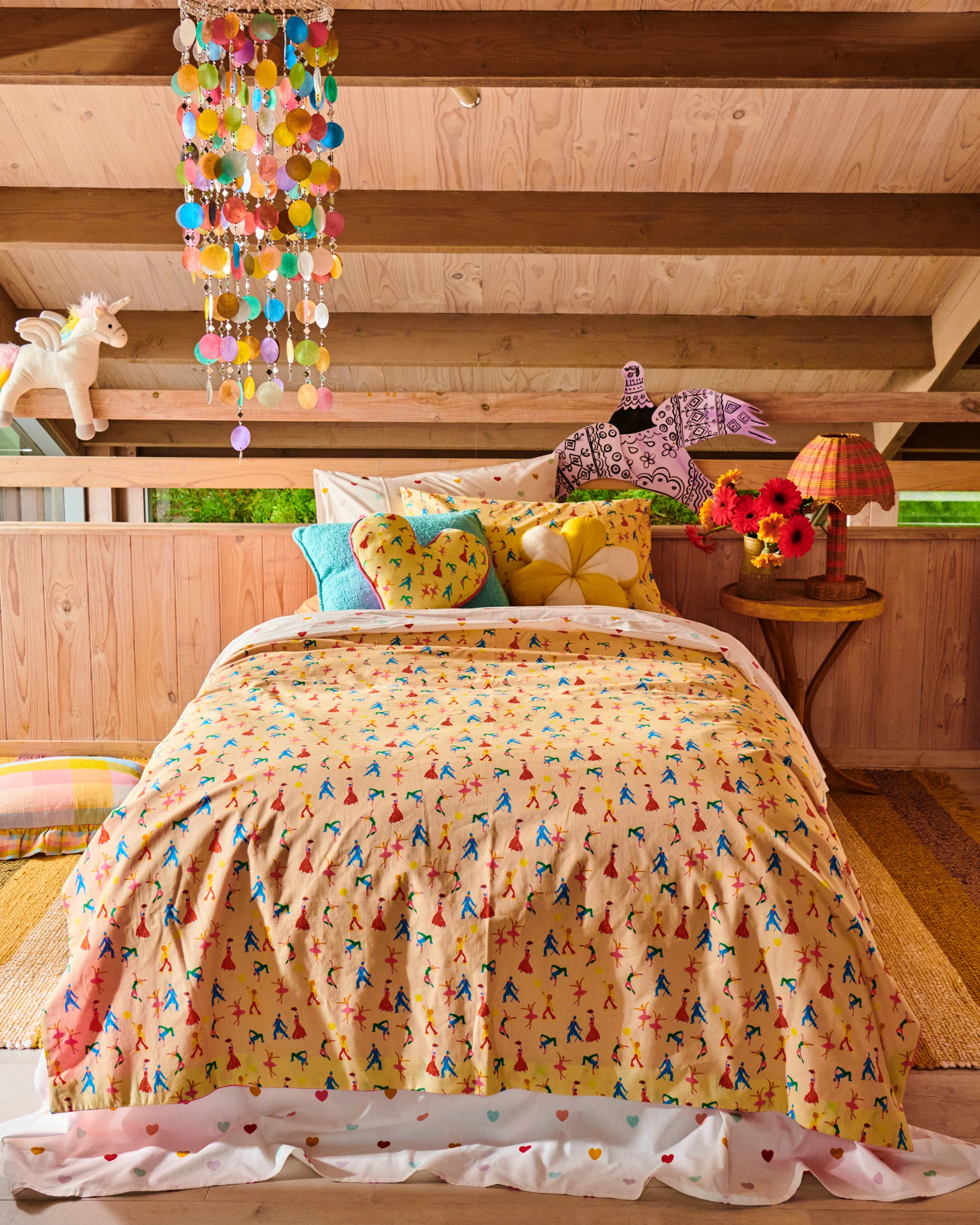 I Heart You Organic Cotton Flat Sheet - Image 5