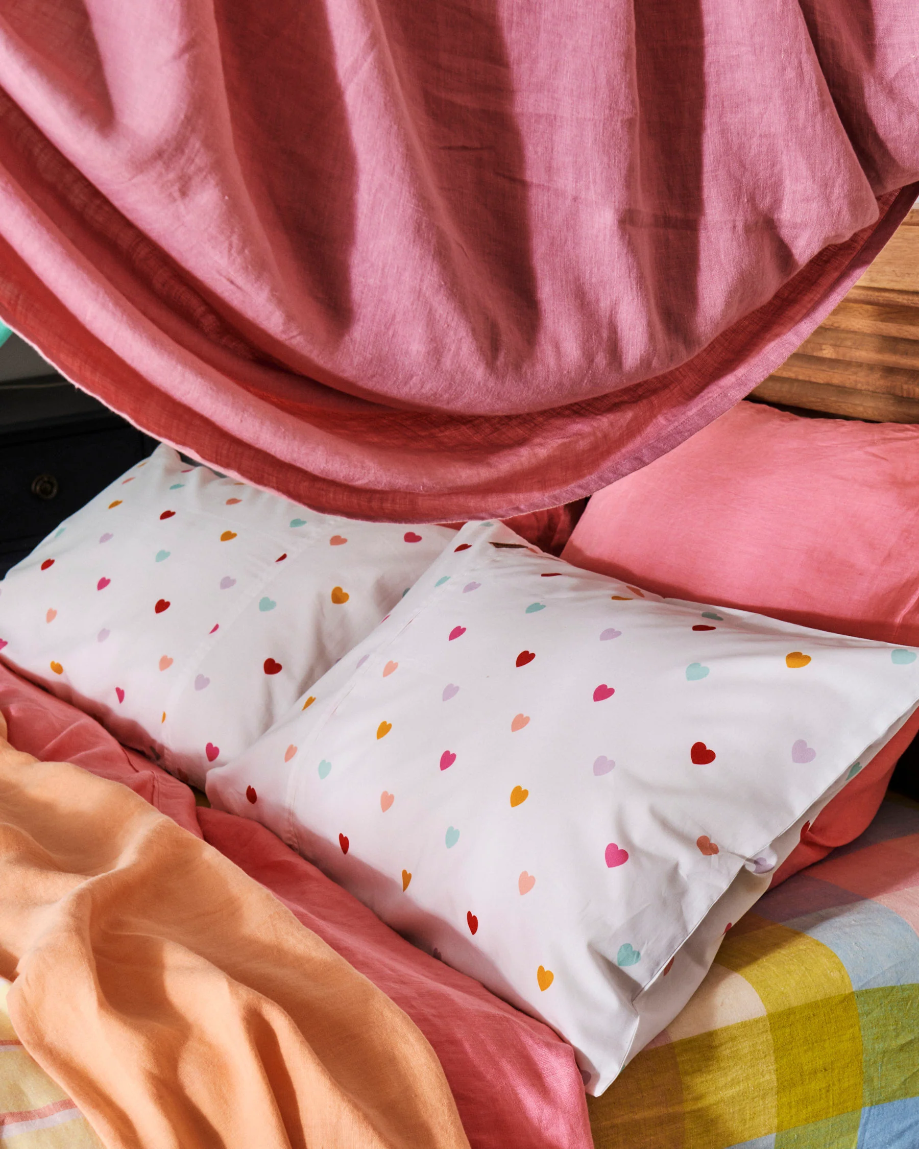 I Heart You Organic Cotton Pillowcases - Image 2