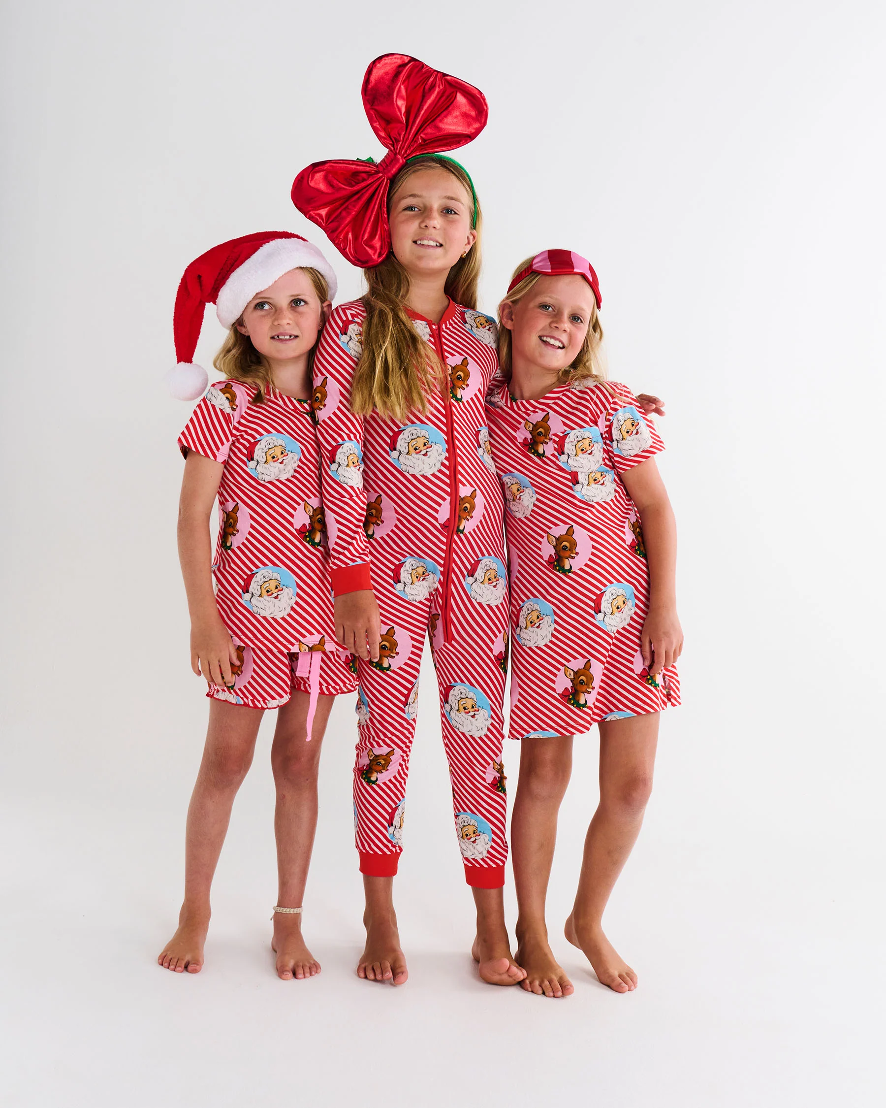 I Love Christmas Spot Kids Organic Cotton Short Sleeve Tee & Frill Short Pyjama Set - Image 3