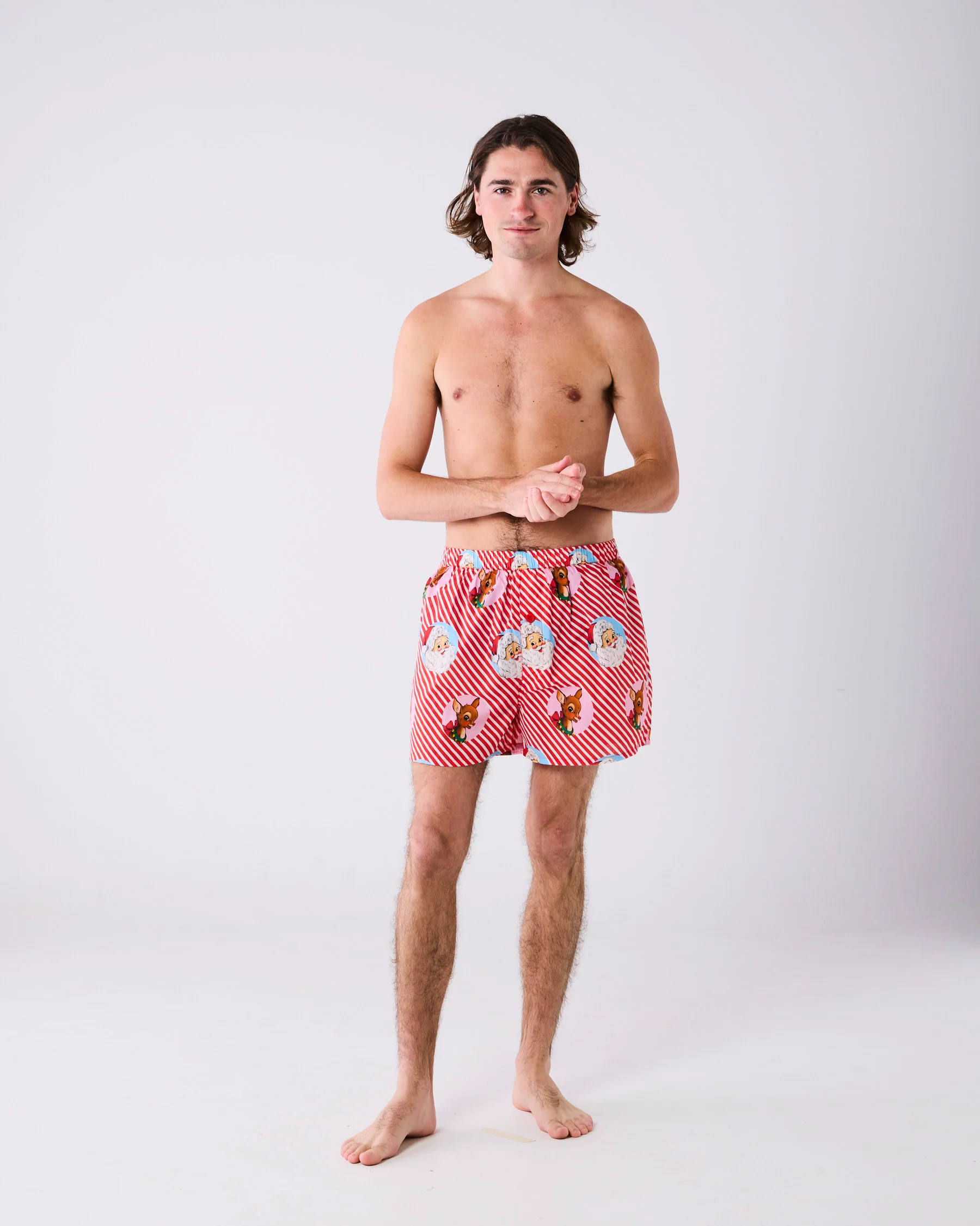 I Love Christmas Spot Men's Organic Cotton Pyjama Short