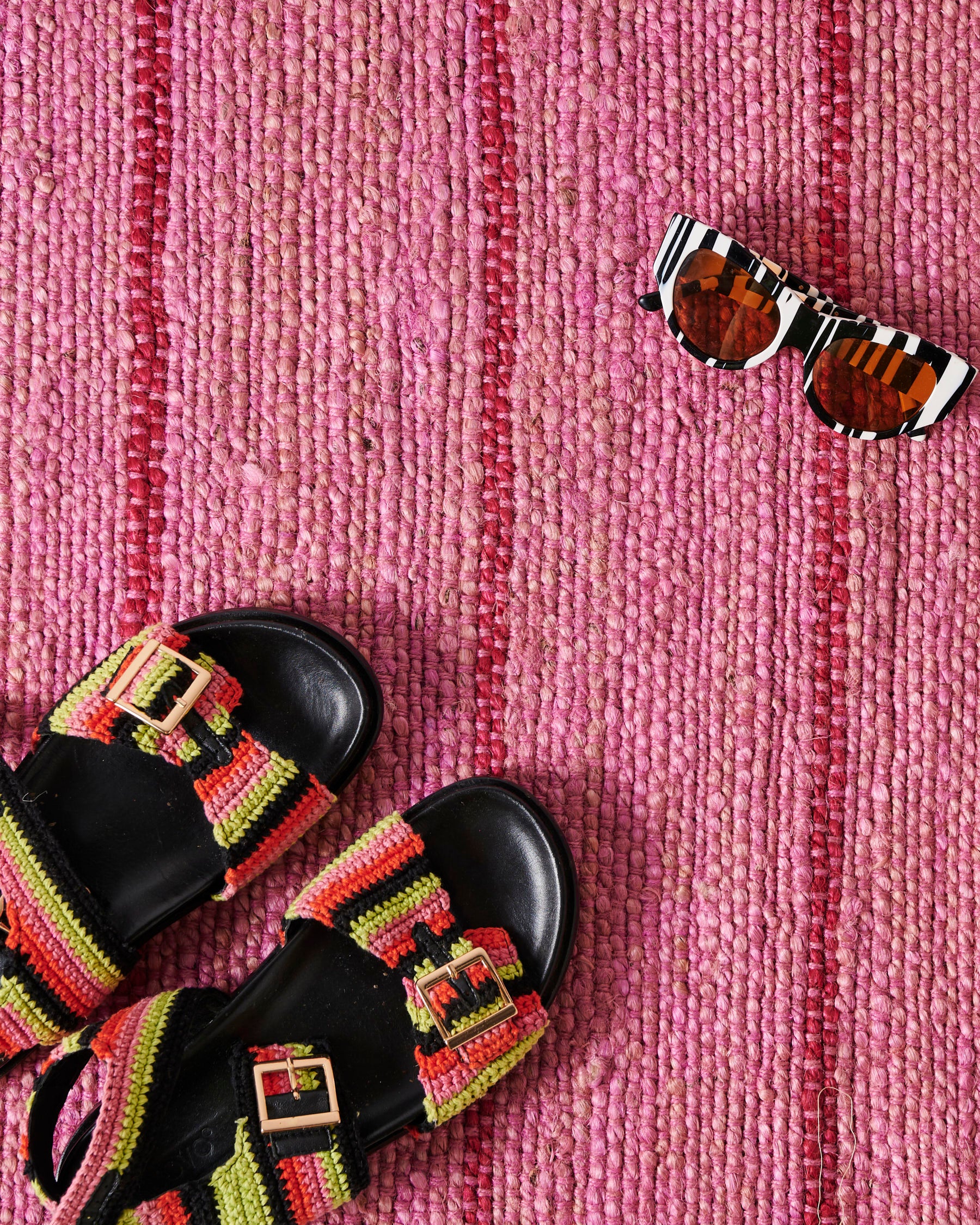 Iced Vovo Stripe Jute Rug - Image 6