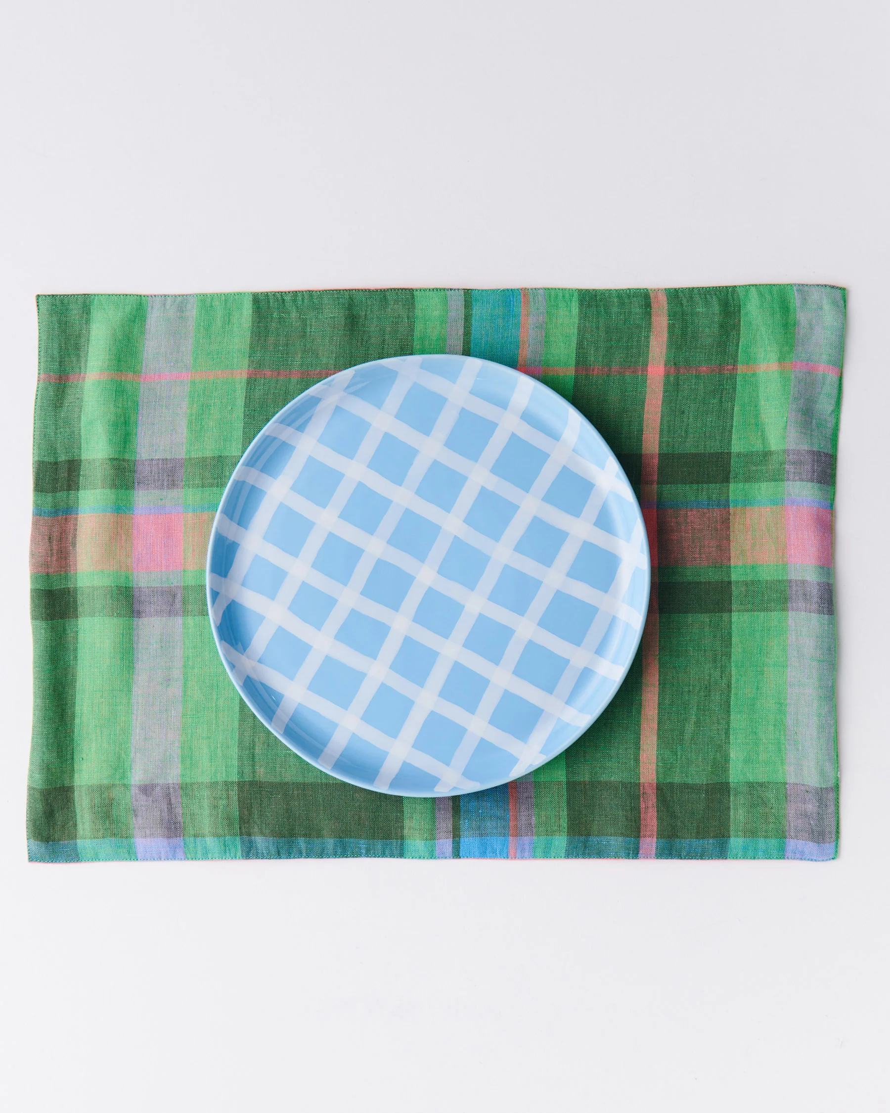 Jewel Of The Nile Tartan Linen 4P Placemat Set - Image 2