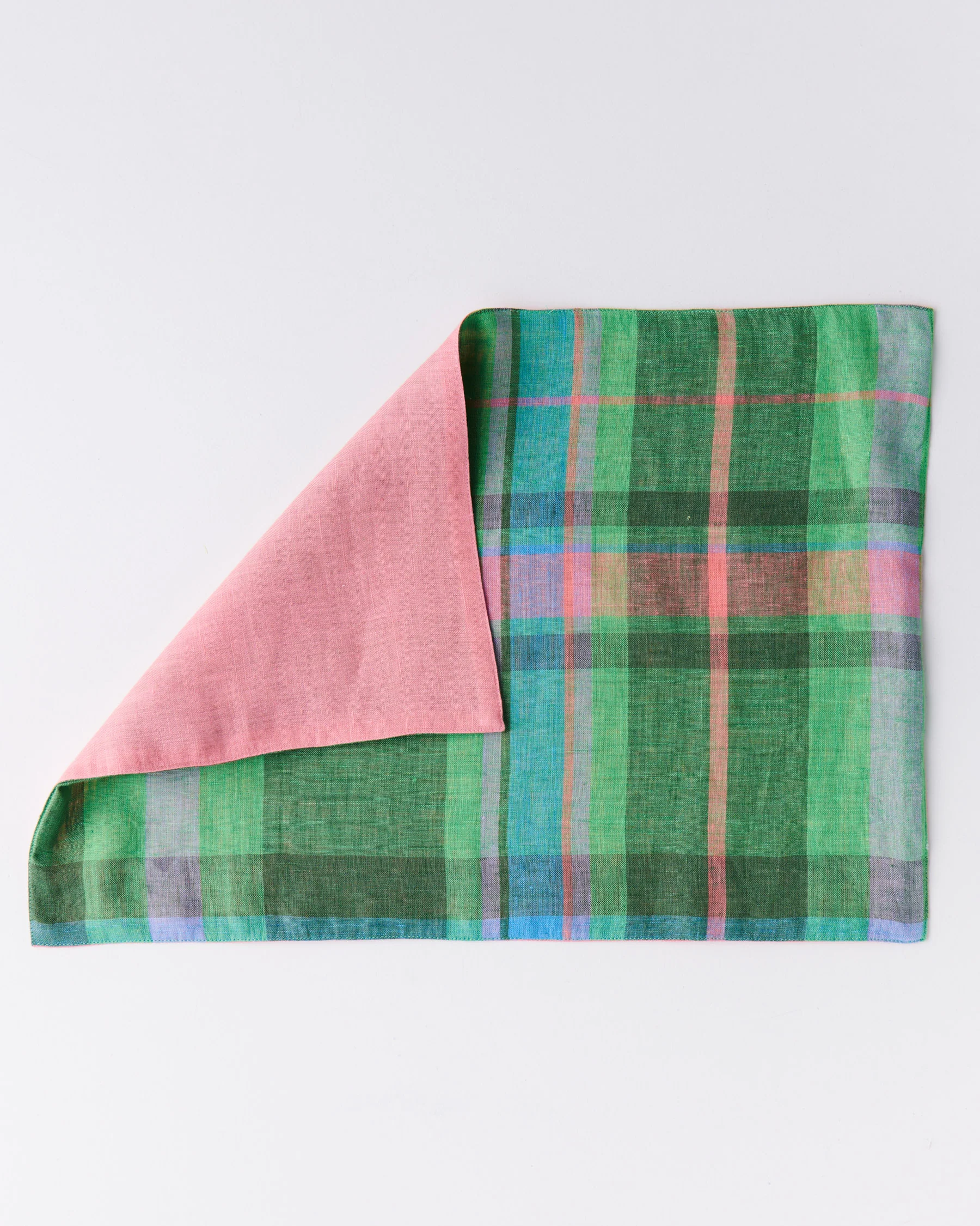 Jewel Of The Nile Tartan Linen 4P Placemat Set - Image 3