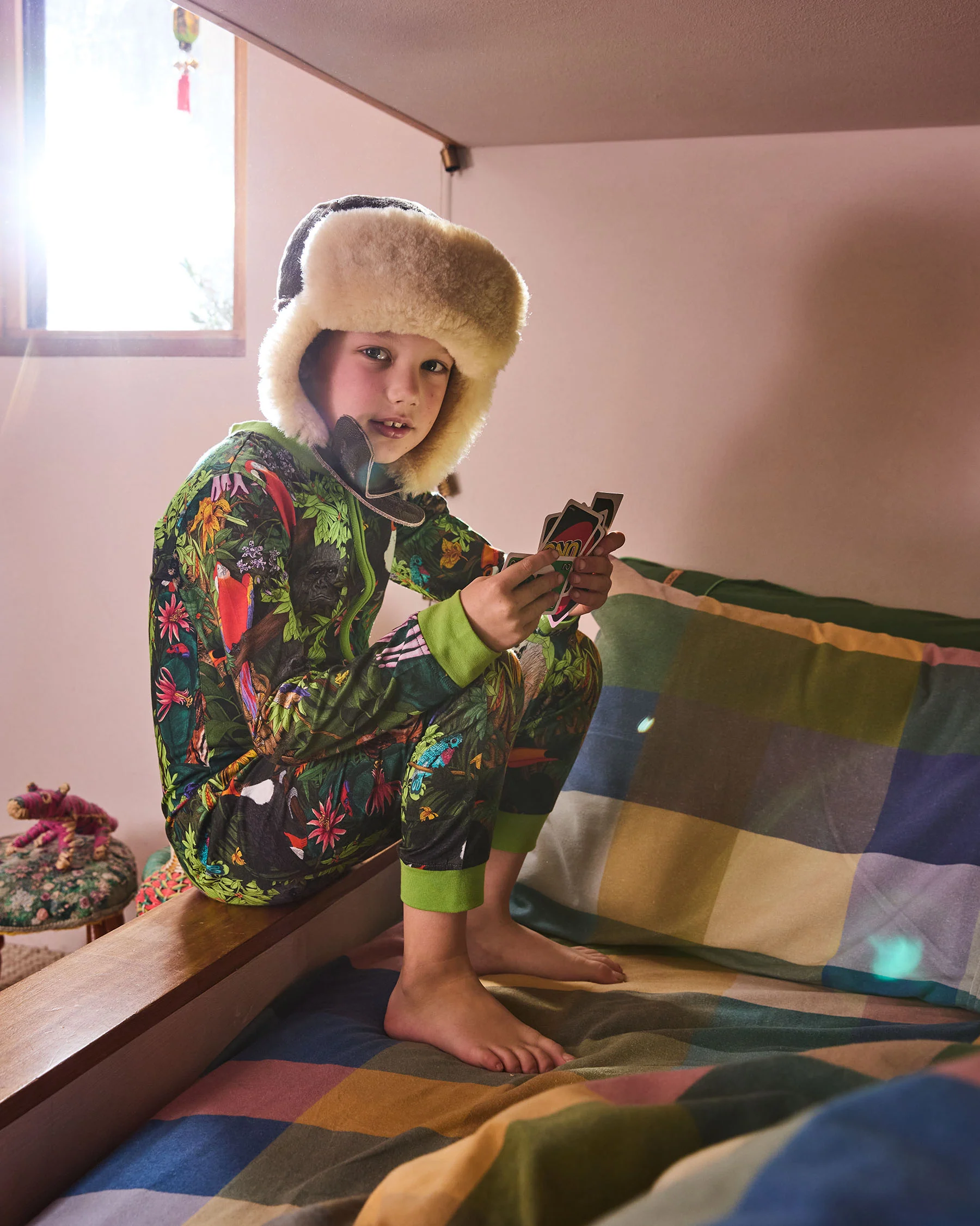 Jungle Life Kids Organic Cotton Pyjama Onesie - Image 3