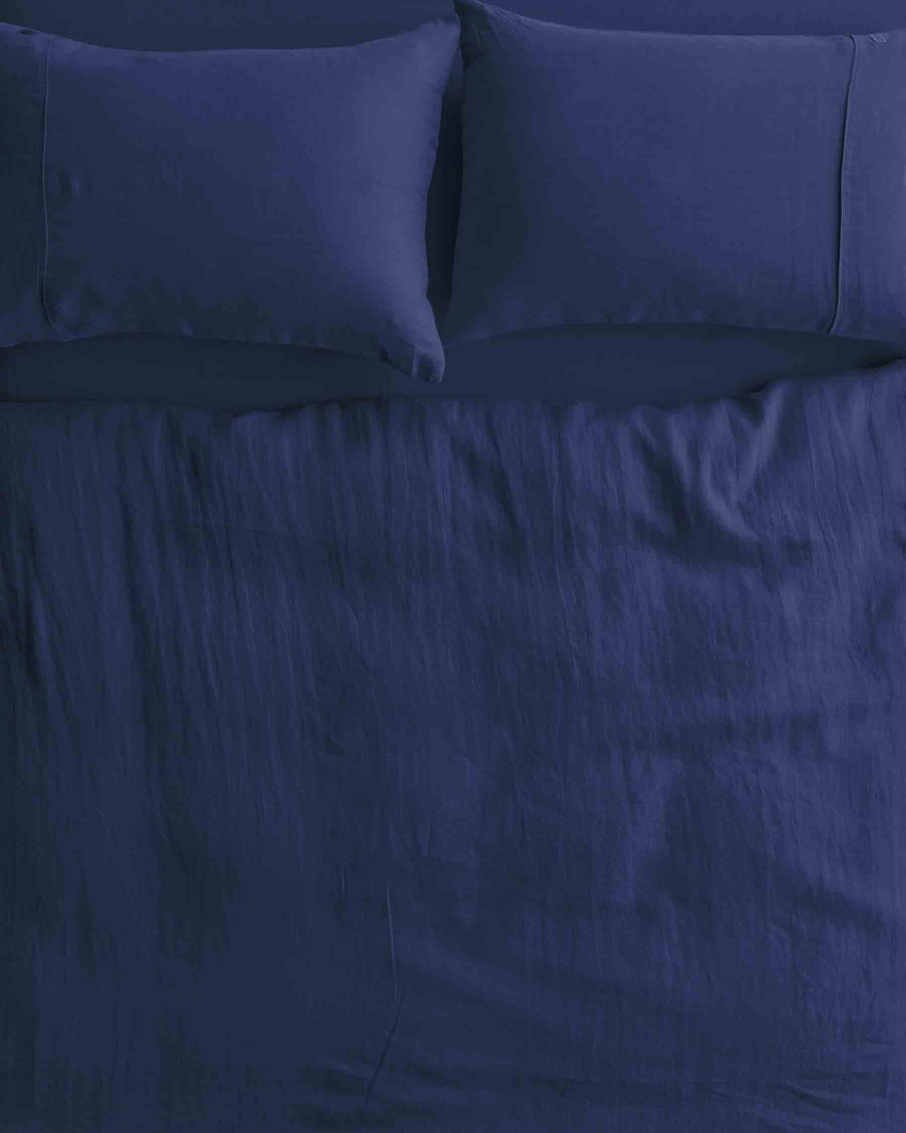 Indigo Linen Pillowcases - Image 3