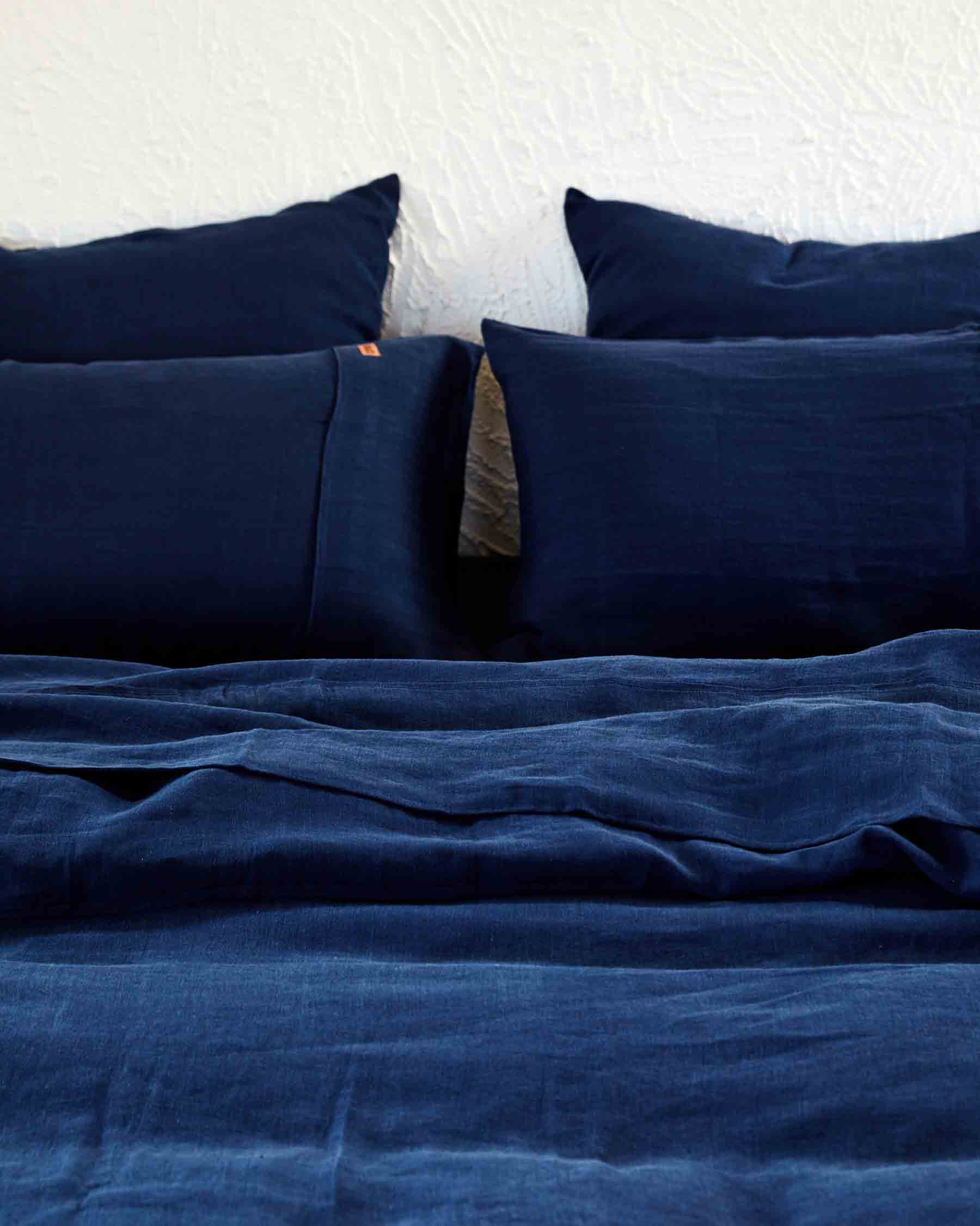 Indigo Linen Pillowcases - Image 8
